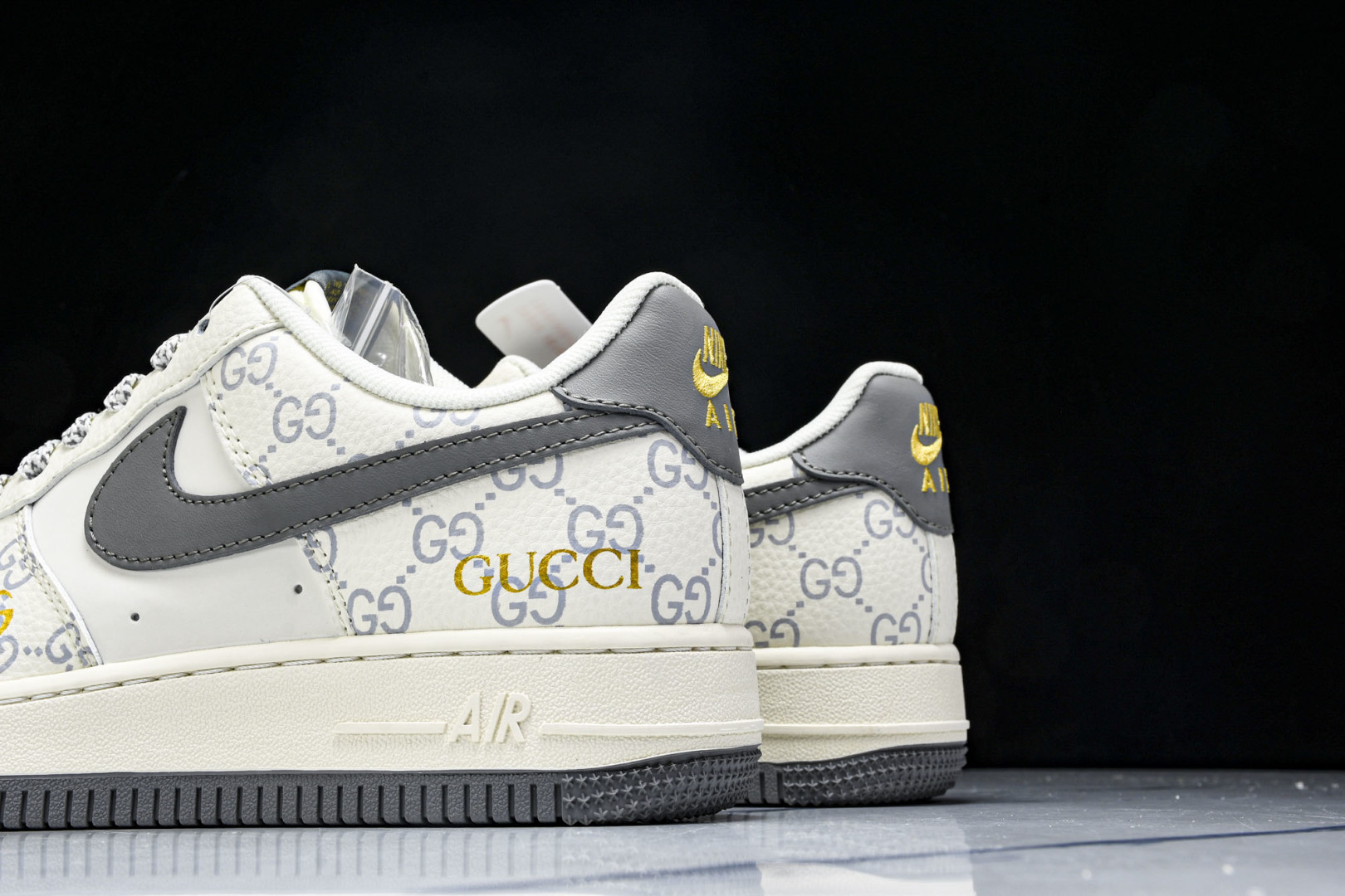   nk Air Force 1'07 Low 古驰联名 花纹灰勾 空军一号低帮休闲板鞋 ZH2598-