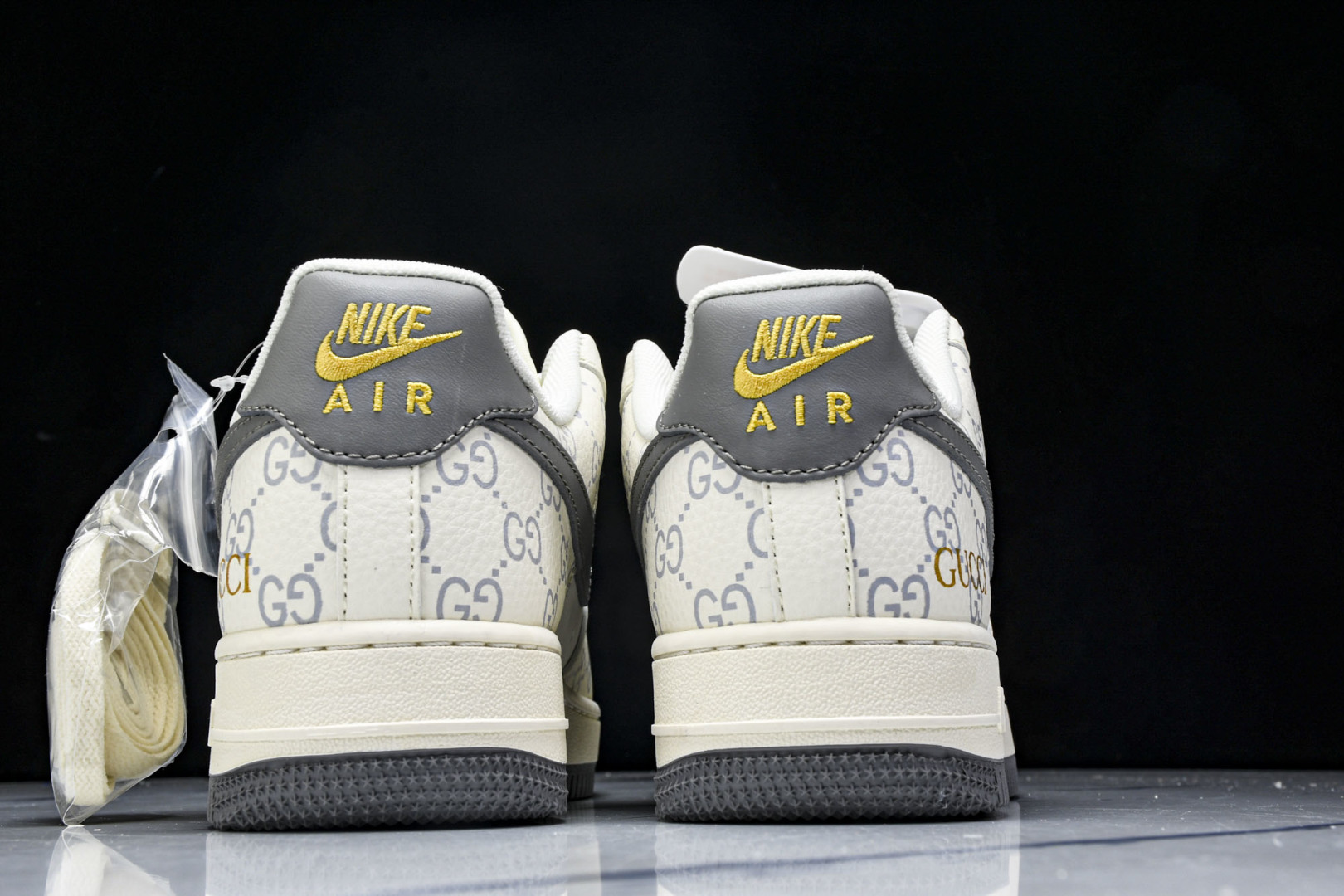   nk Air Force 1'07 Low 古驰联名 花纹灰勾 空军一号低帮休闲板鞋 ZH2598-
