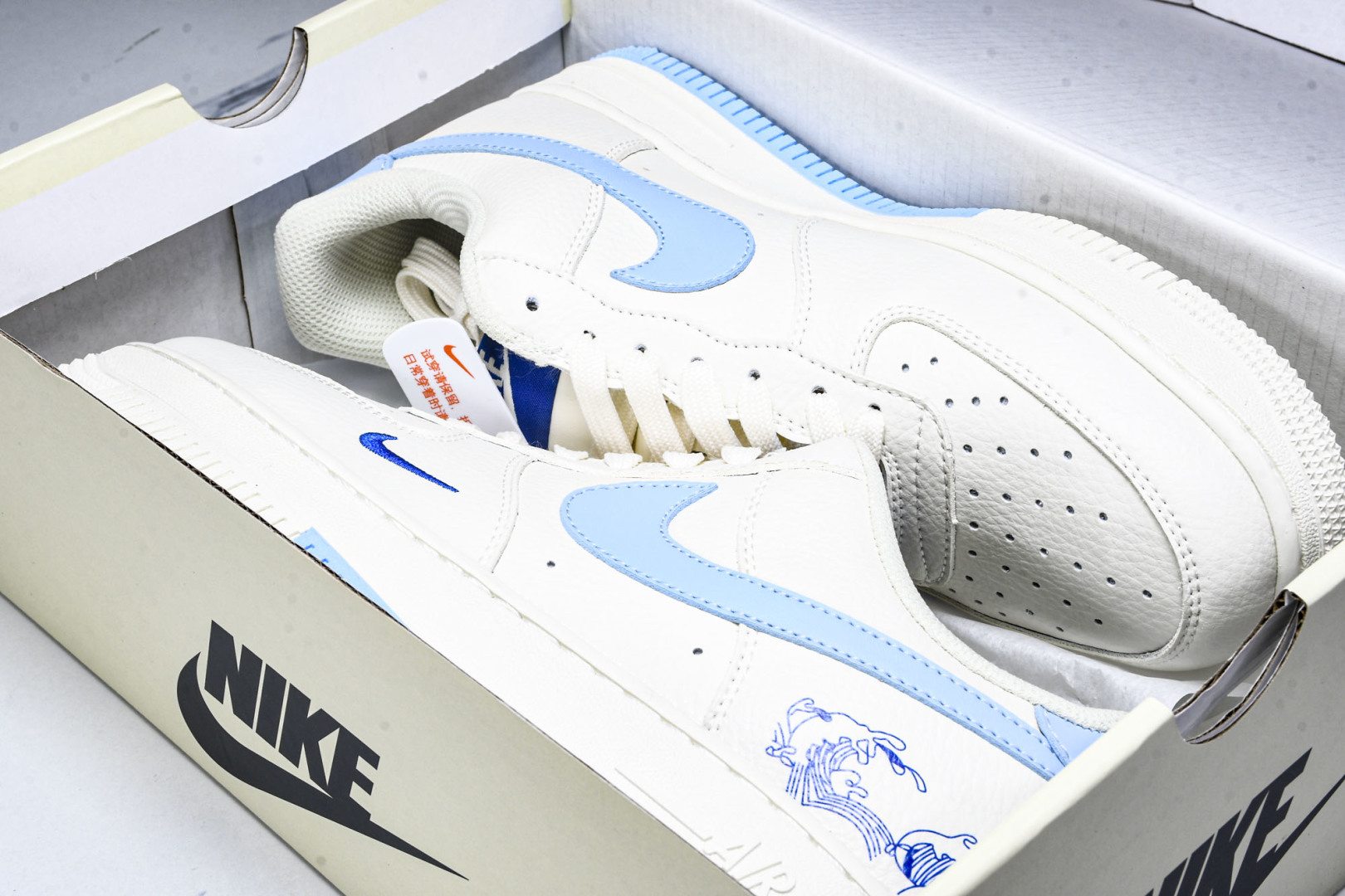   nk Air Force 1'07 Low 米蓝浪花 空军一号低帮休闲板鞋 CS5288-027 尺