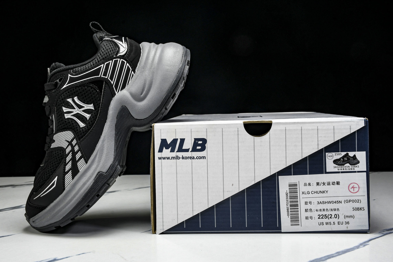 MLB 尺码35-45

纯原版出品-MLB XLG CHUNKY 百搭舒适休闲潮流运动厚底增高防滑耐磨