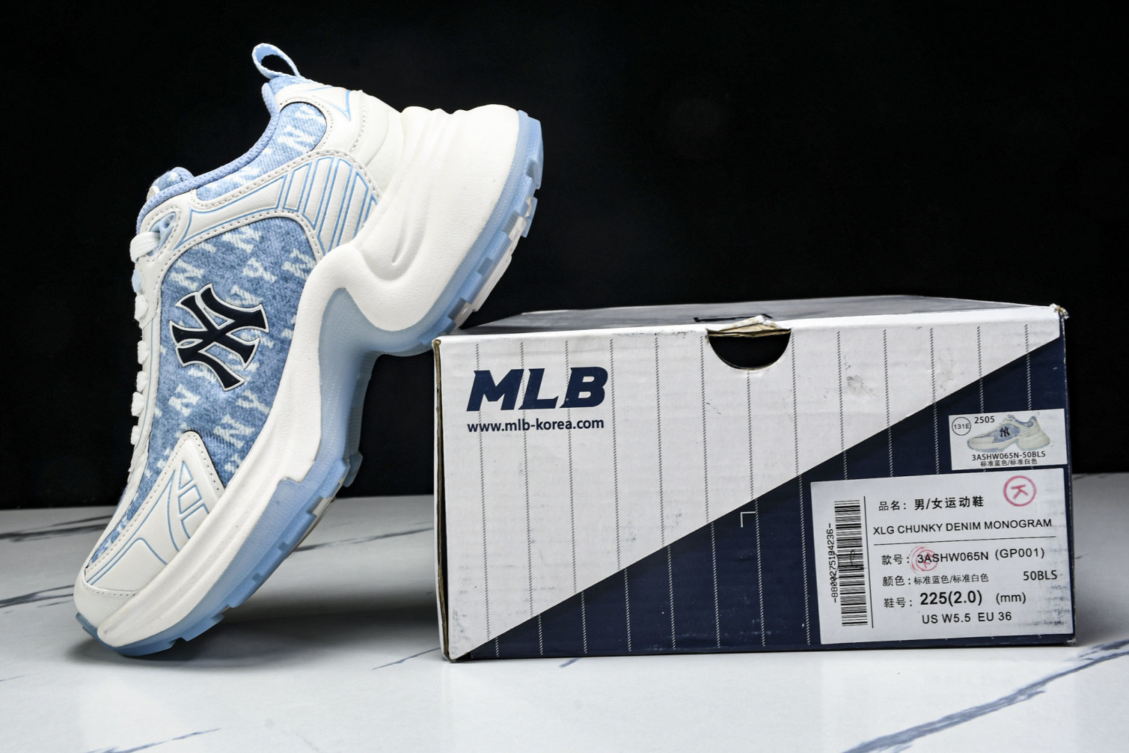 MLB 尺码35-45

纯原版出品-NY MLB XLG Chunky 纽约洋基队 透气休闲运动鞋 3