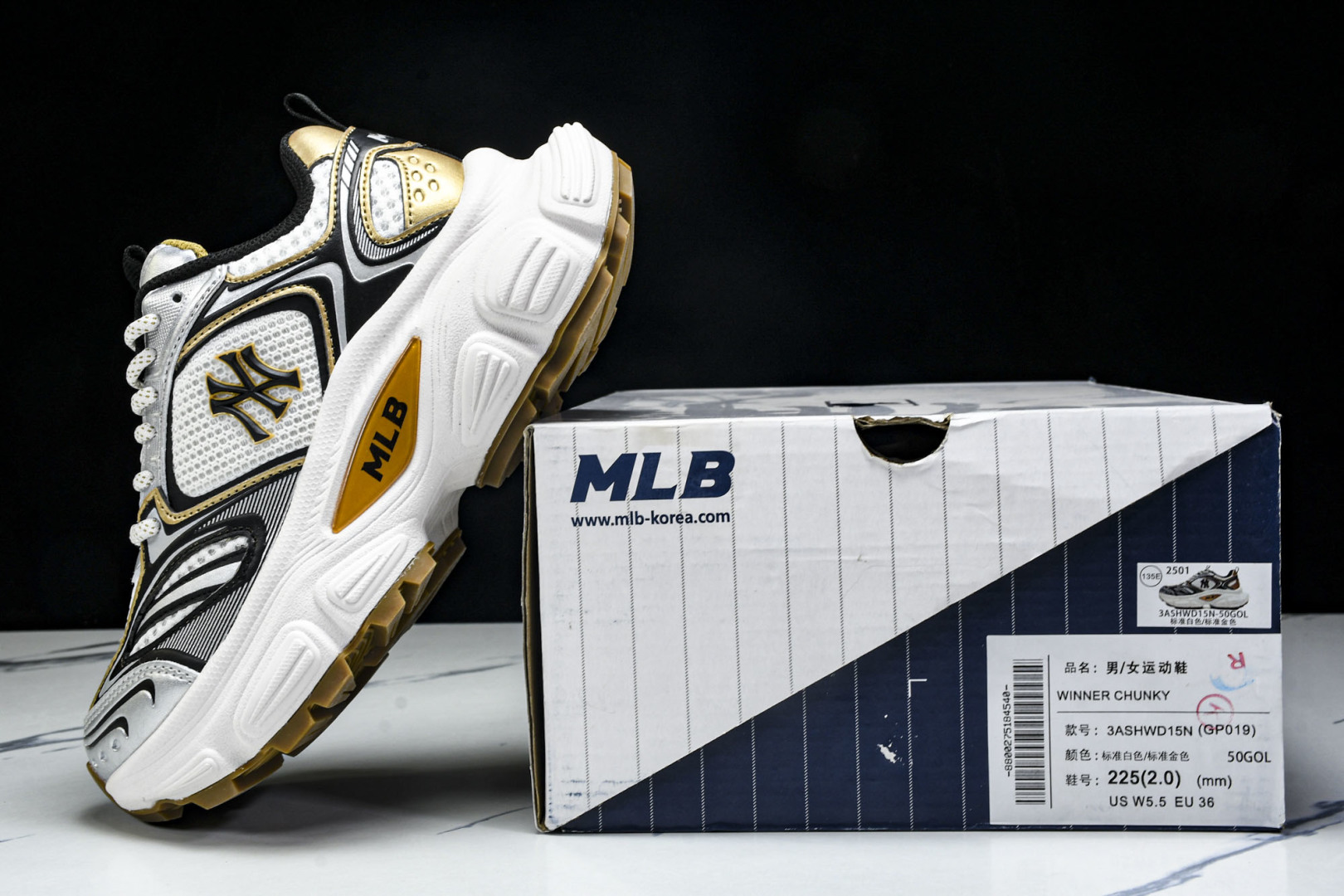 MLB 尺码35-45

纯原出品-MLB Winner Chunky 赛博老爹鞋 白银金 3ASHWD