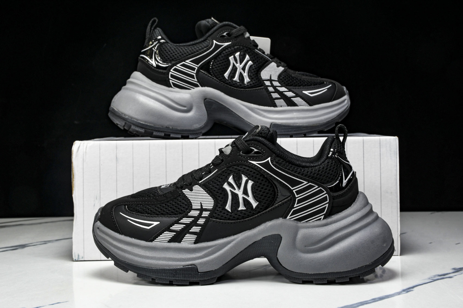 MLB 尺码35-45

纯原出品-MLB XLG CHUNKY 百搭舒适休闲潮流运动厚底增高防滑耐磨 