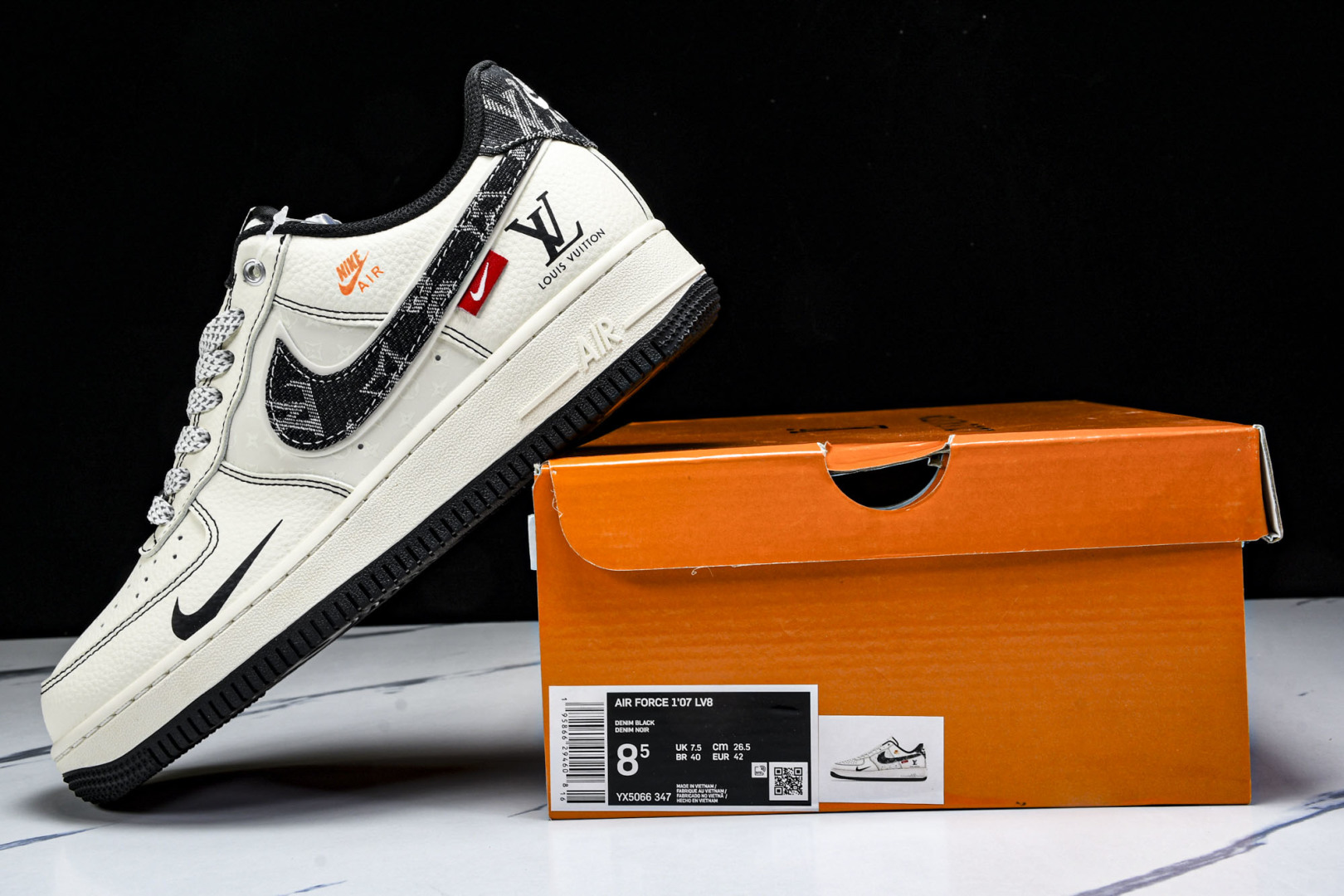 AF1空军 尺码36-45

纯原出品-Air Force 1'07 Low LV联名 黑线黑牛仔 空军