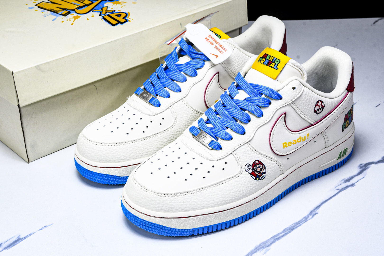 AF1空军 尺码36-45

纯原出品-Air Force 1'07 Low 马里奥联名 白蓝彩 空军一