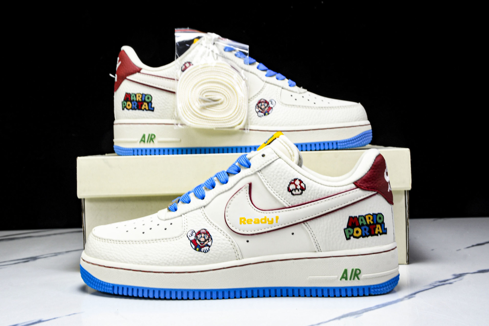AF1空军 尺码36-45

纯原出品-Air Force 1'07 Low 马里奥联名 白蓝彩 空军一