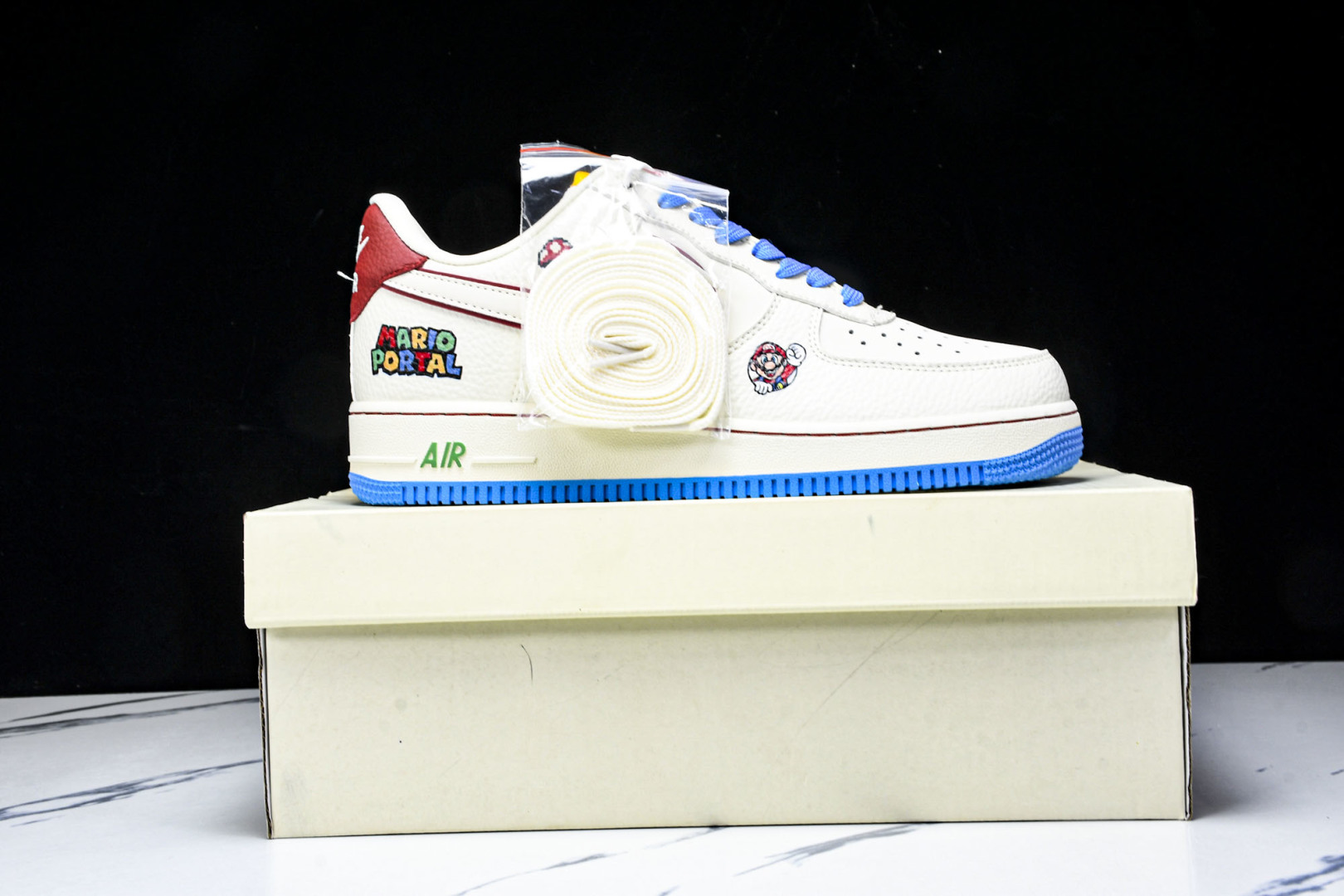 AF1空军 尺码36-45

纯原出品-Air Force 1'07 Low 马里奥联名 白蓝彩 空军一