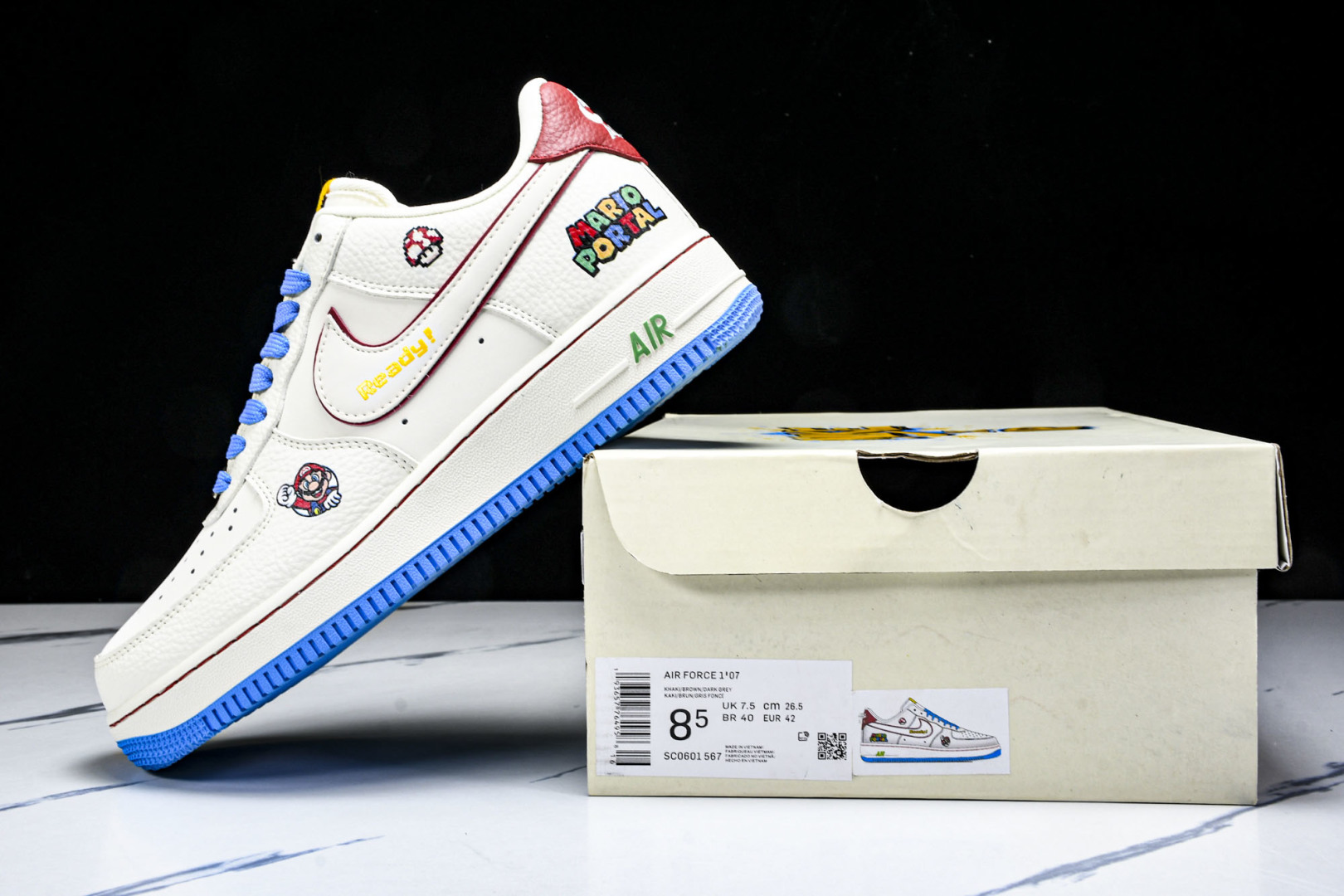 AF1空军 尺码36-45

纯原出品-Air Force 1'07 Low 马里奥联名 白蓝彩 空军一