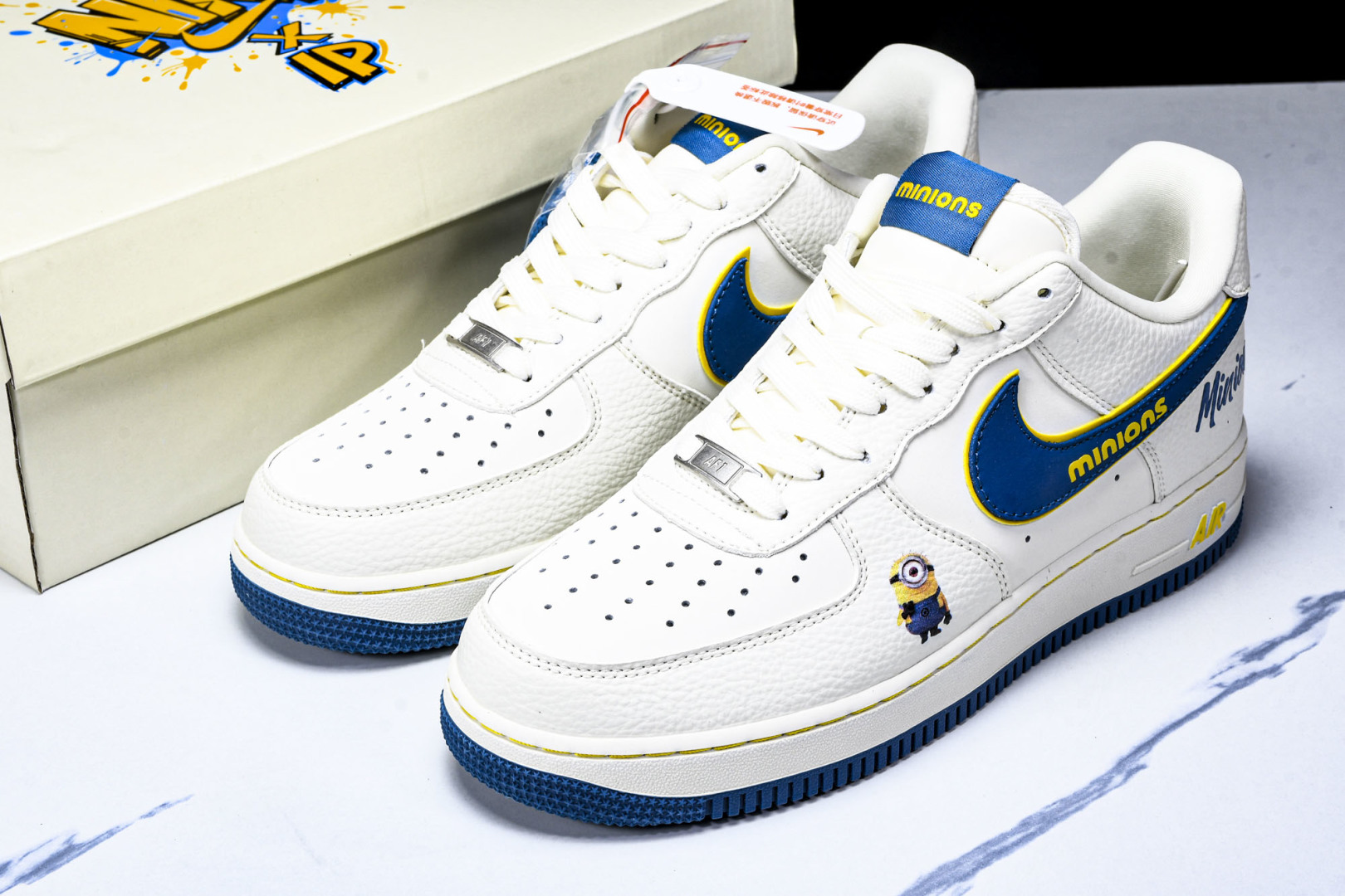 AF1空军 尺码36-45

纯原出品-Air Force 1'07 Low 小黄人 白蓝金韵 空军一号