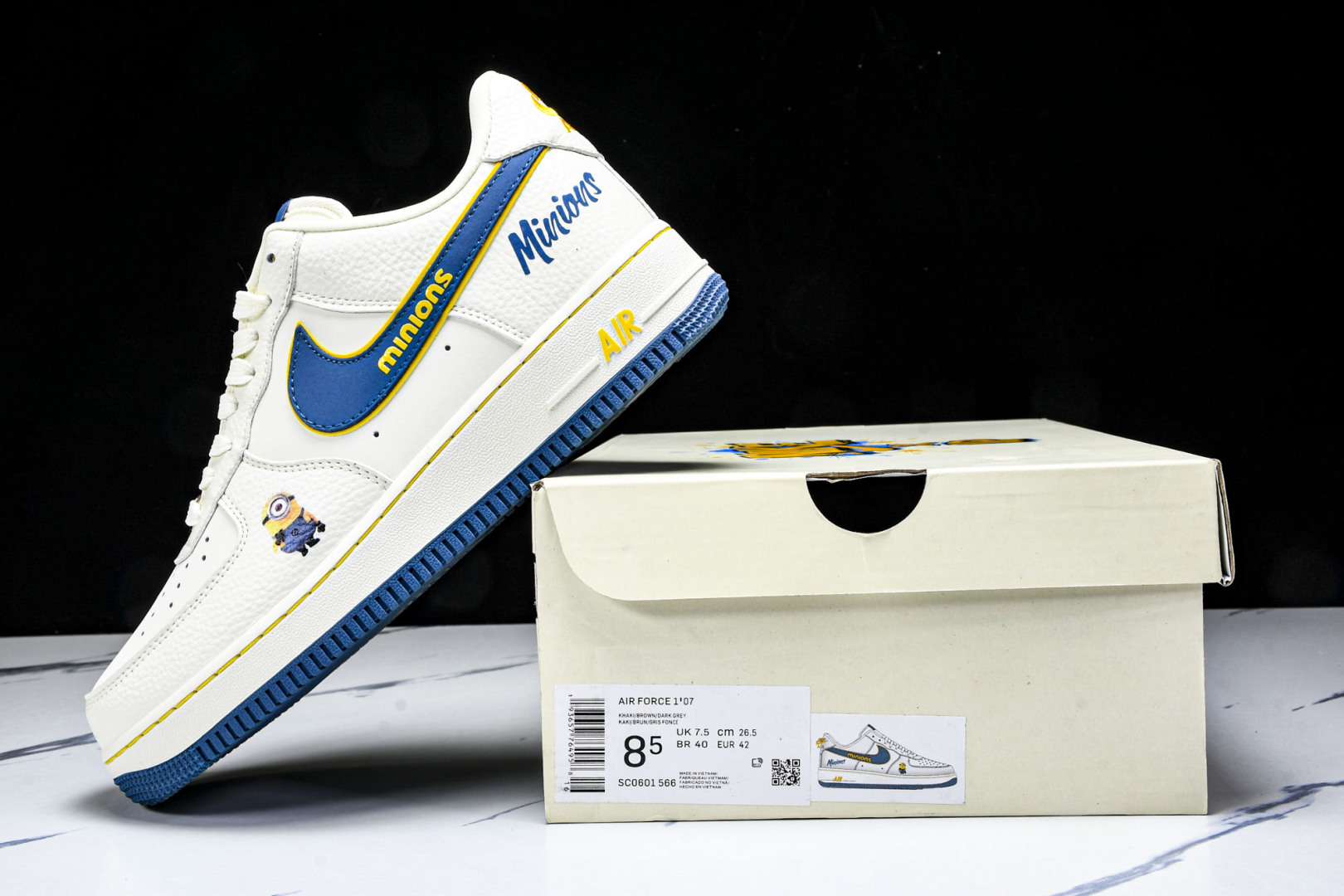 AF1空军 尺码36-45

纯原出品-Air Force 1'07 Low 小黄人 白蓝金韵 空军一号