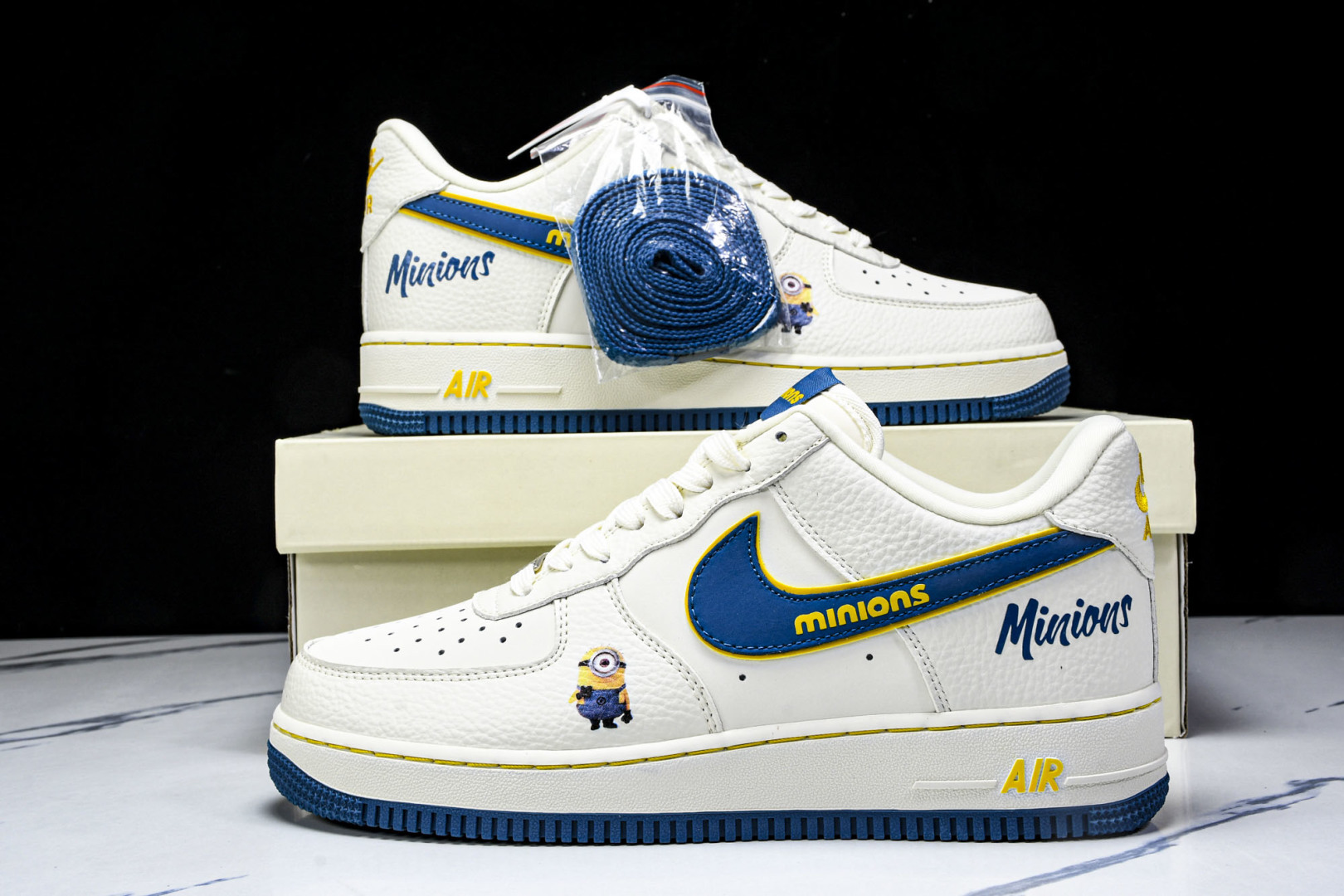 AF1空军 尺码36-45

纯原出品-Air Force 1'07 Low 小黄人 白蓝金韵 空军一号