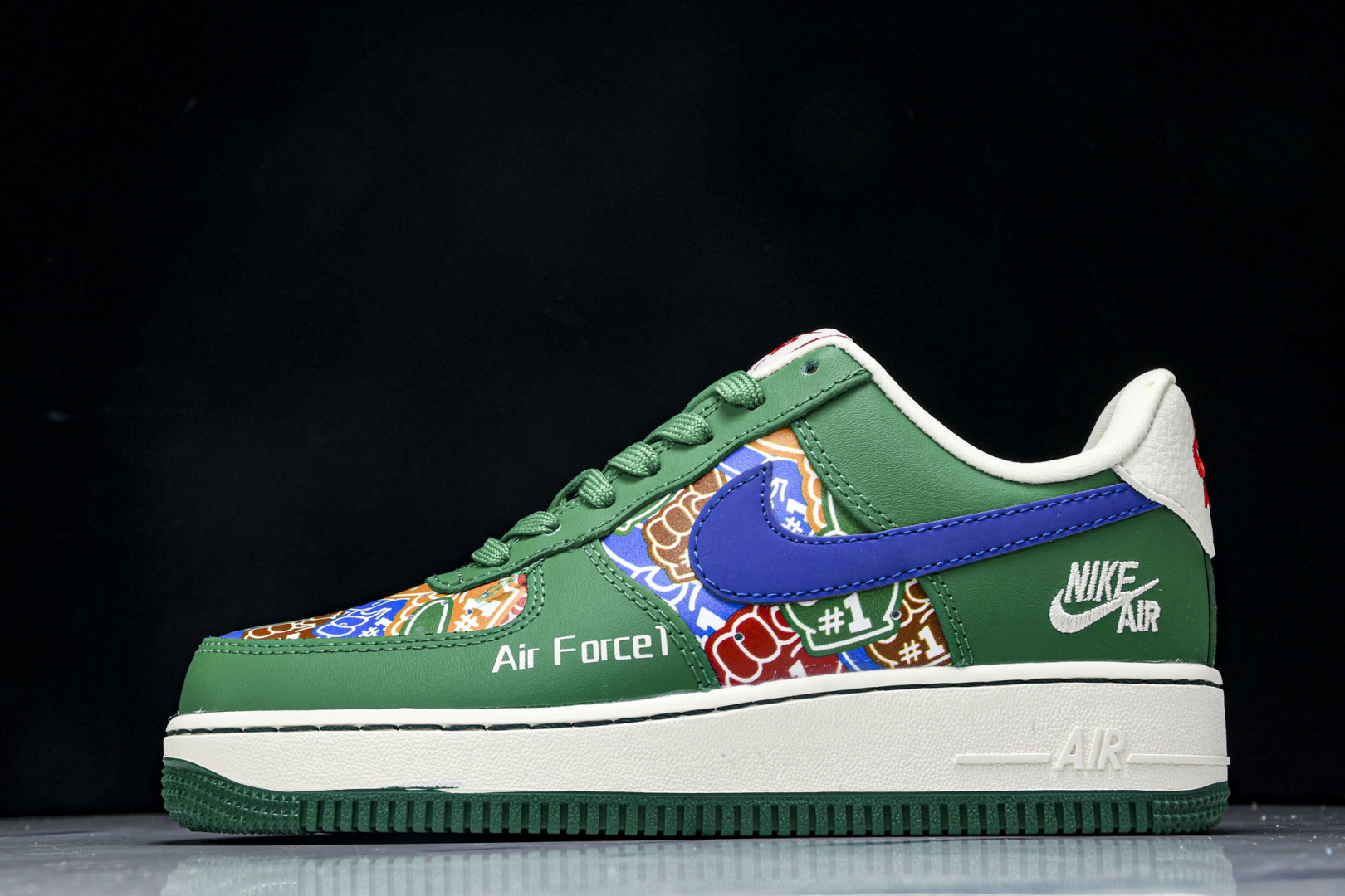 AF1 空军 尺码36-45

纯原出品-Air Force 1'07 Low 联名 双拼绿蓝勾 空军一