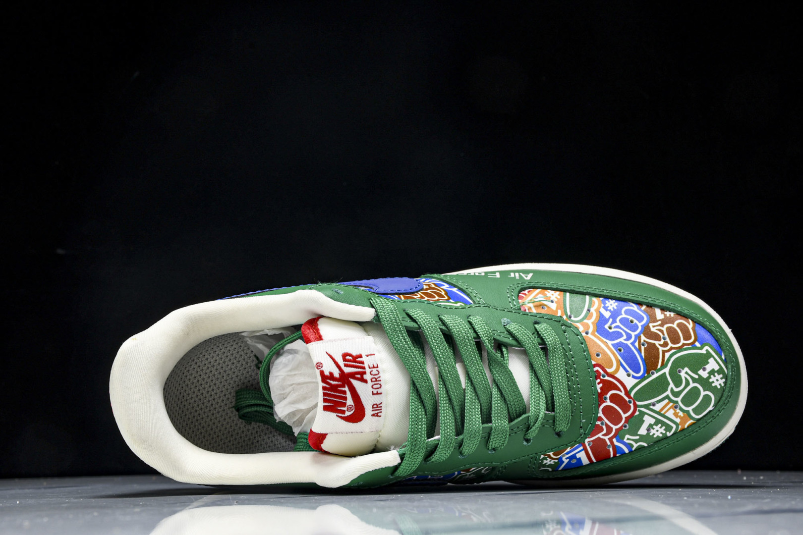 AF1 空军 尺码36-45

纯原出品-Air Force 1'07 Low 联名 双拼绿蓝勾 空军一