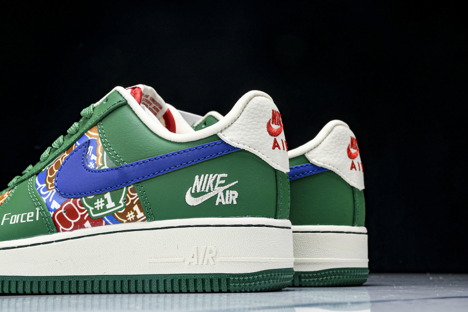AF1 空军 尺码36-45

纯原出品-Air Force 1'07 Low 联名 双拼绿蓝勾 空军一
