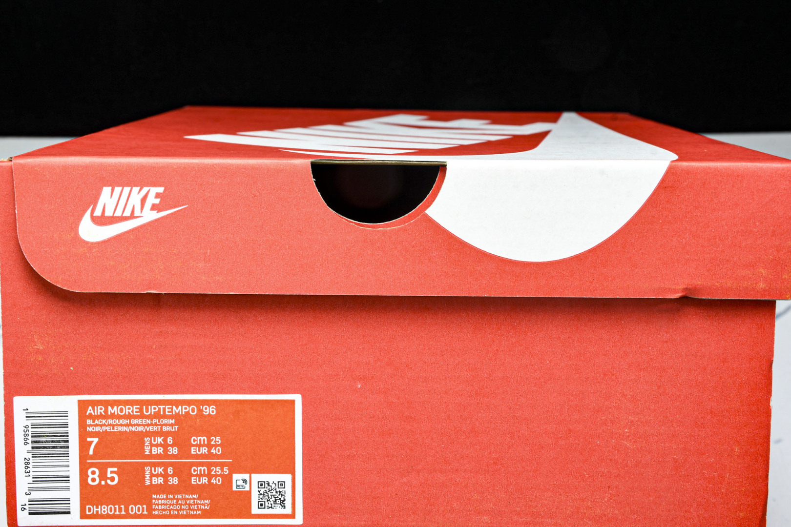  NK Air More Uptempo '96(GS) 大Air皮蓬 黑军绿 DH8011 001 尺