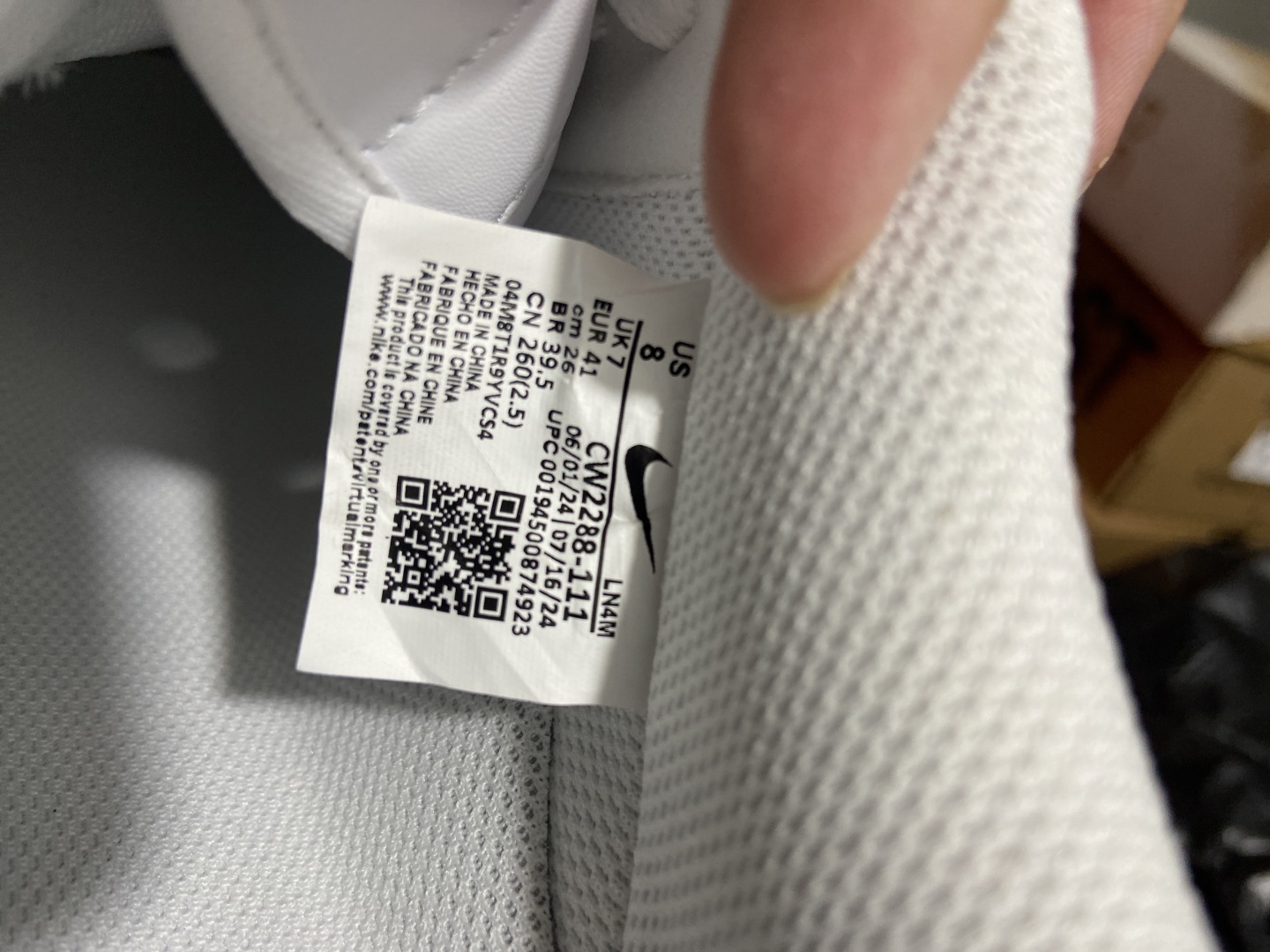AF1 全白闪电 尺码35.5-48.5

纯原-Air Force 1 Low 07 AF1 全白闪电