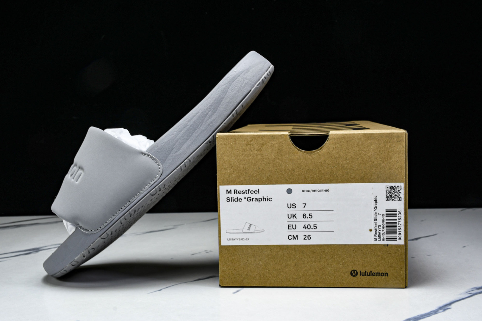 LULU 尺码35.5-48.5

纯原版出品-Lululemon Restfeel Slide 灰色 