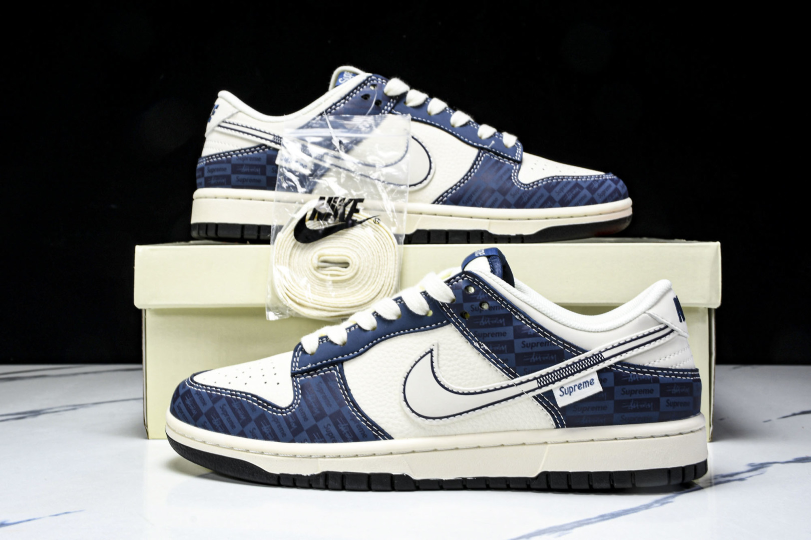 Dunk 尺码36-45

纯原版出品-SB Dunk Low SuPreme联名 暗刻蓝 周年高端定制