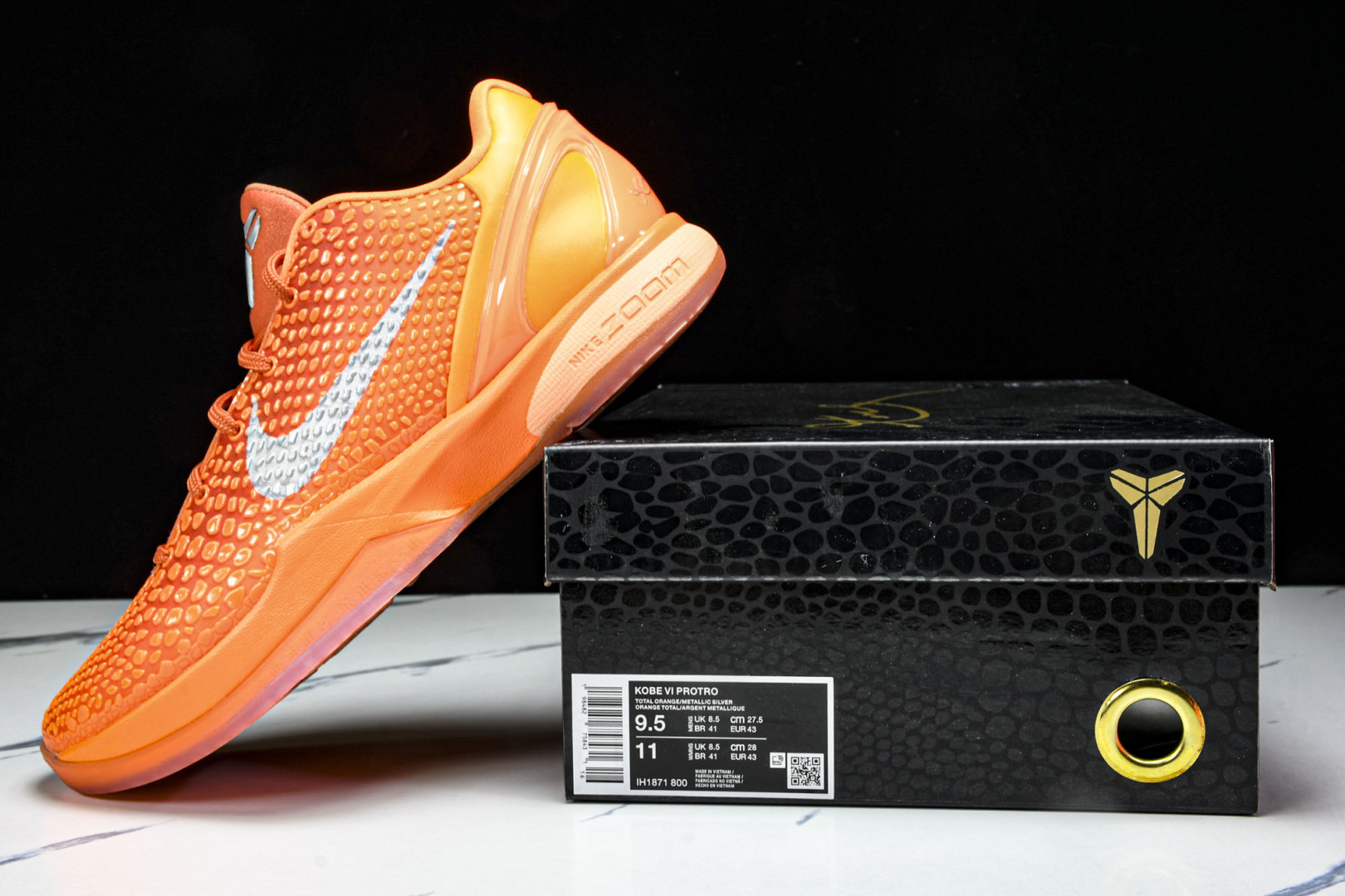 科比6 橙银 尺码40-48.5

纯原版出品-NK Kobe 6 Protro Total Orang