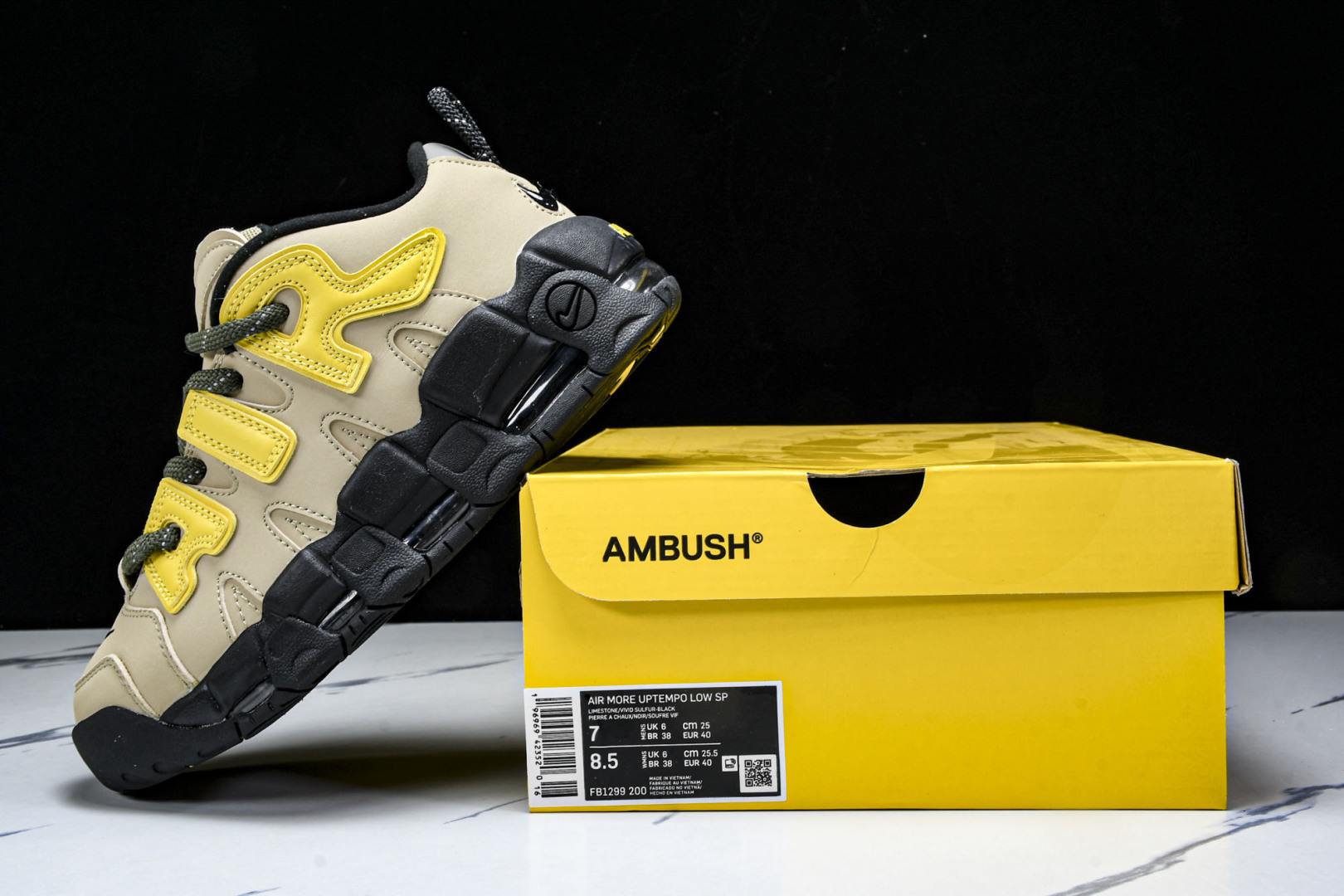  NKAmbush x Nk Air More Uptempo Low 联名款 大Air皮蓬 沙漠联 F