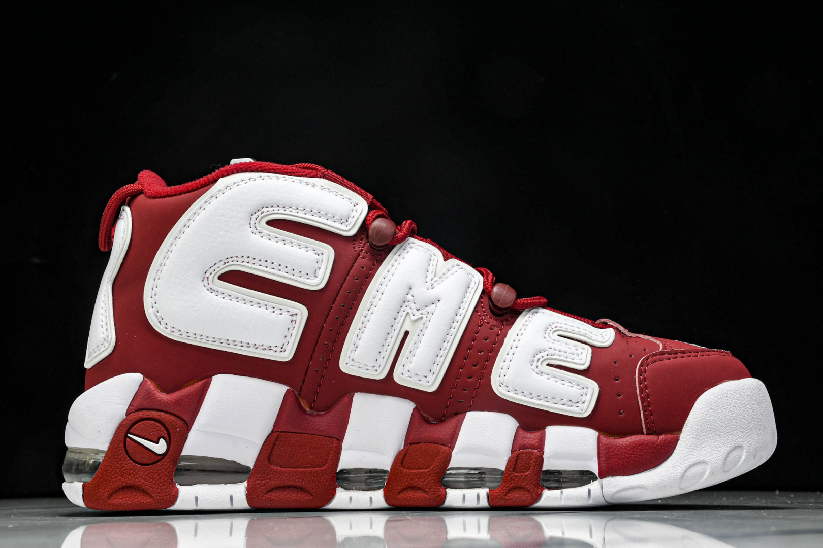  NKSupreme x Nike Air More Uptempo 大Air 红白 -600 尺寸 3