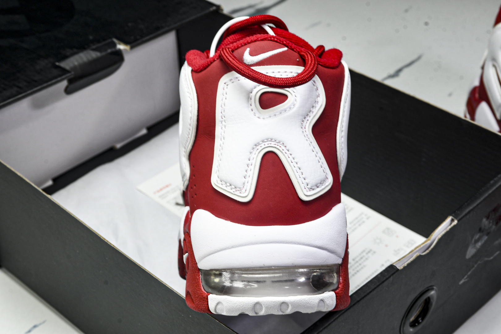  NKSupreme x Nike Air More Uptempo 大Air 红白 -600 尺寸 3