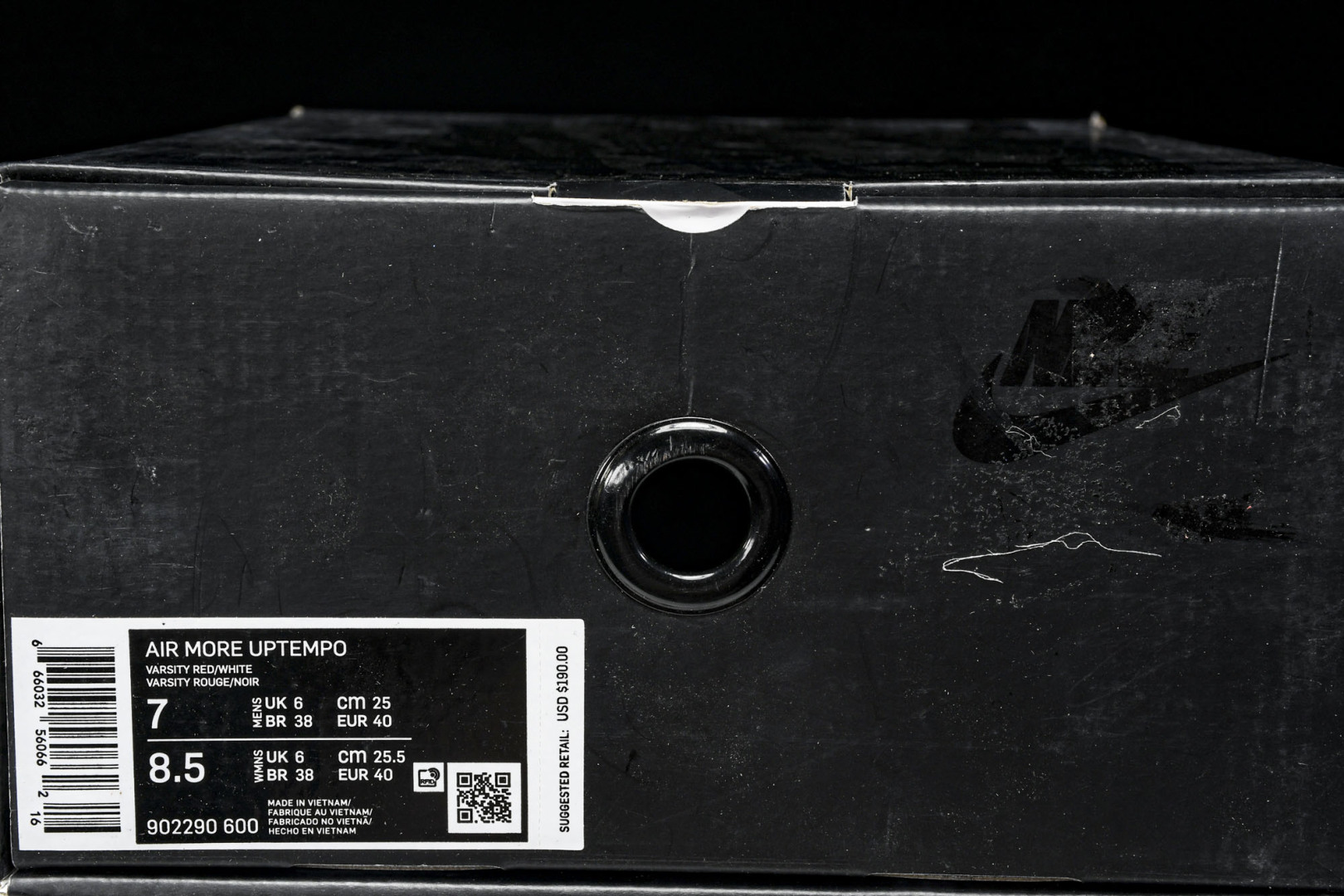 NKSupreme x Nike Air More Uptempo 大Air 红白 -600 尺寸 3