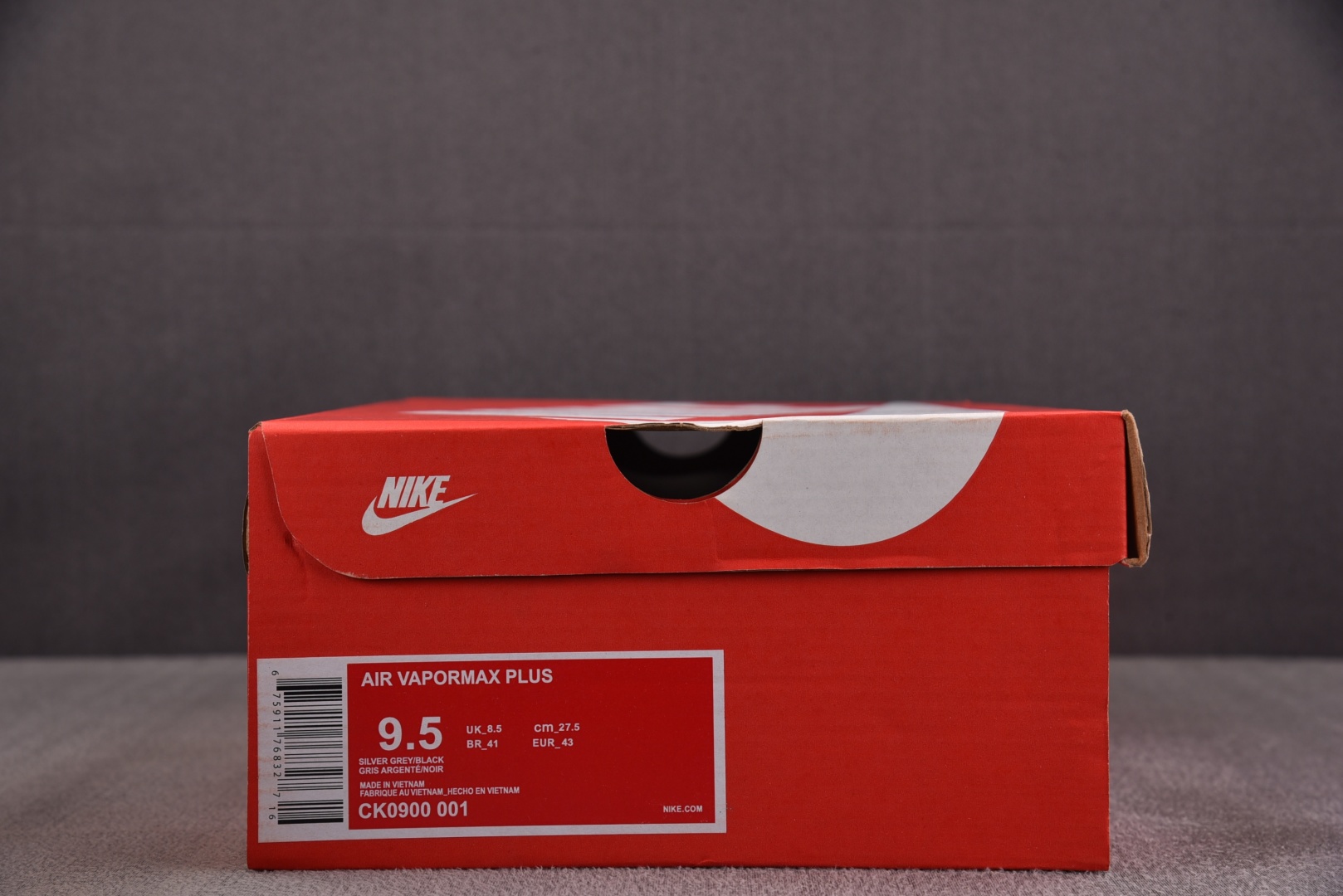  NK Air VaporMax Plus 灰黑 CK0900-001 尺寸 39 40 40.5 41