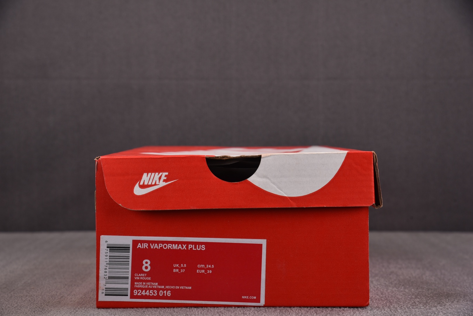  NK Air VaporMax Plus 酒红 -016 尺寸 39 40 40.5 41 42 42