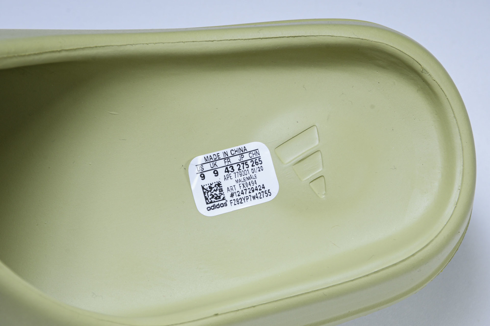  AD originals Yeezy Slide FX0494 尺寸 US4=36-37 US5=38