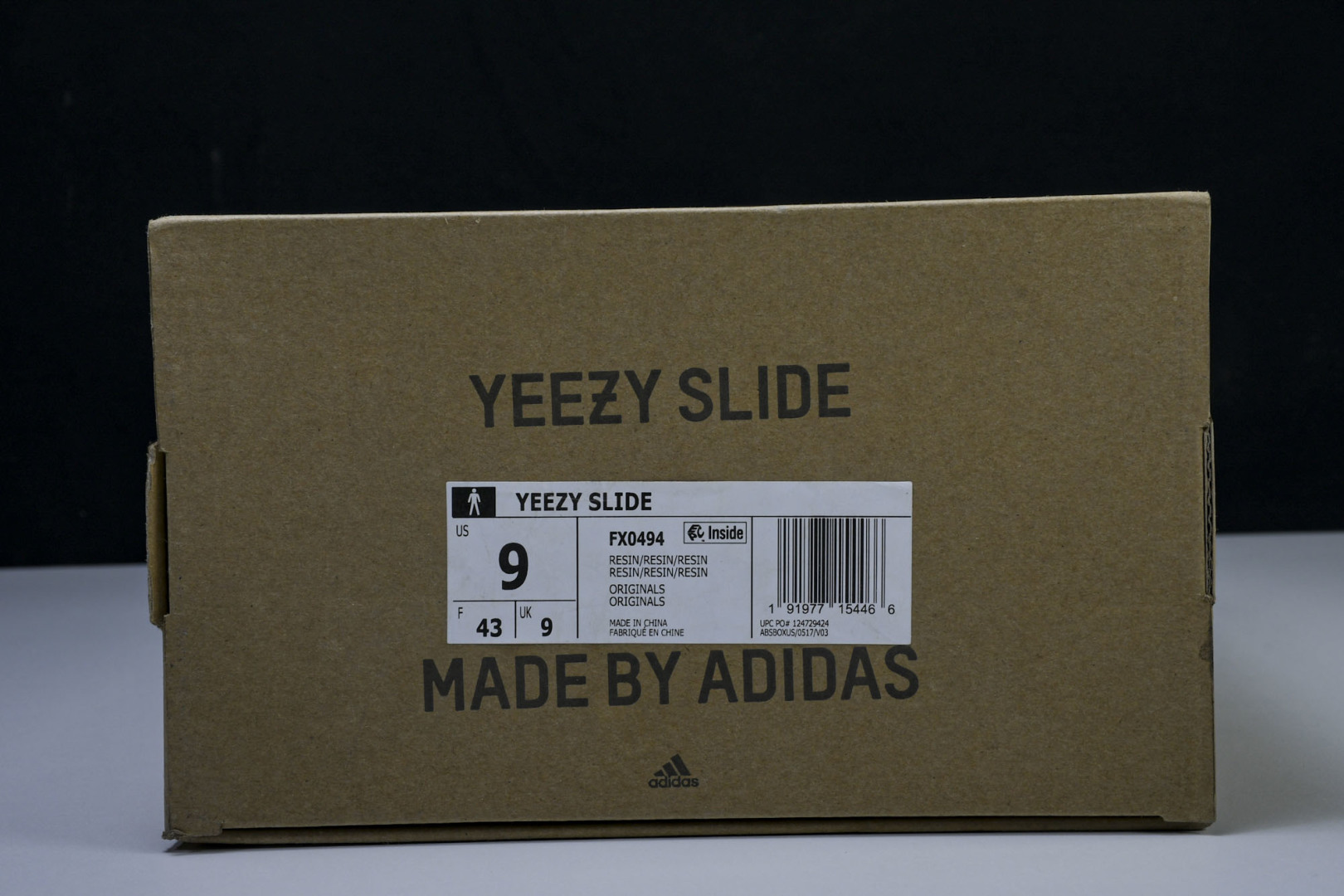  AD originals Yeezy Slide FX0494 尺寸 US4=36-37 US5=38