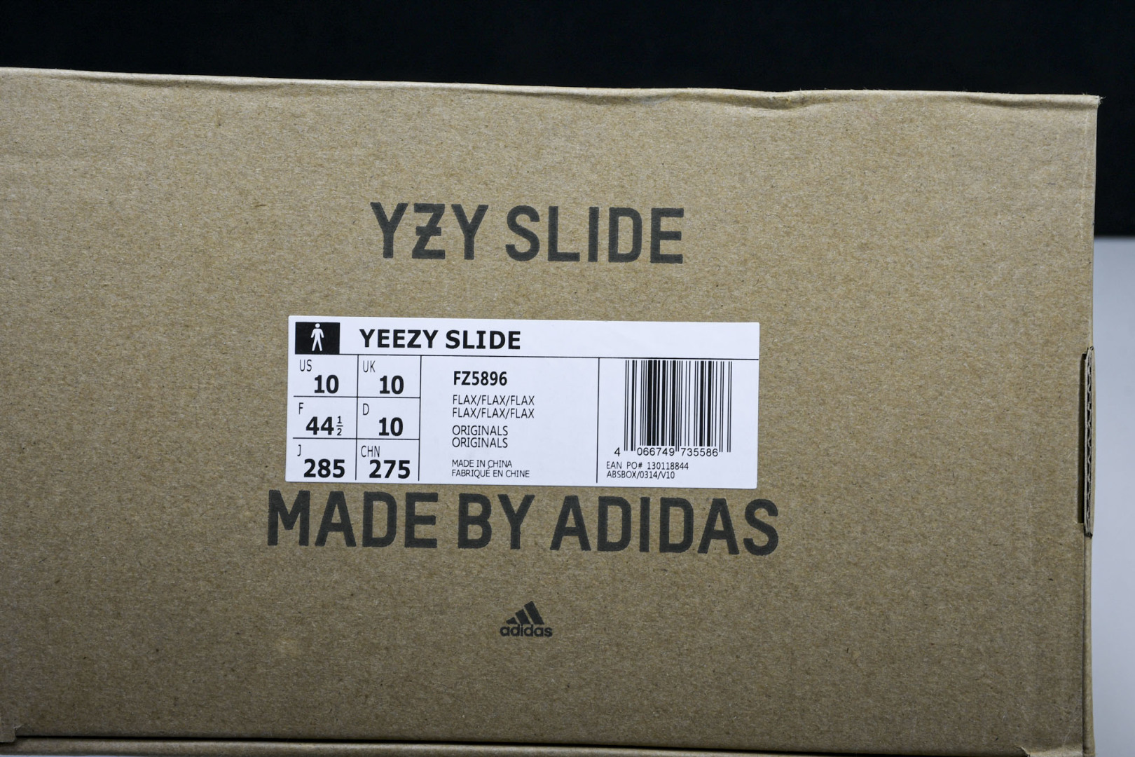  AD originals Yeezy Slide FZ5896 尺寸 US4=36-37 US5=38