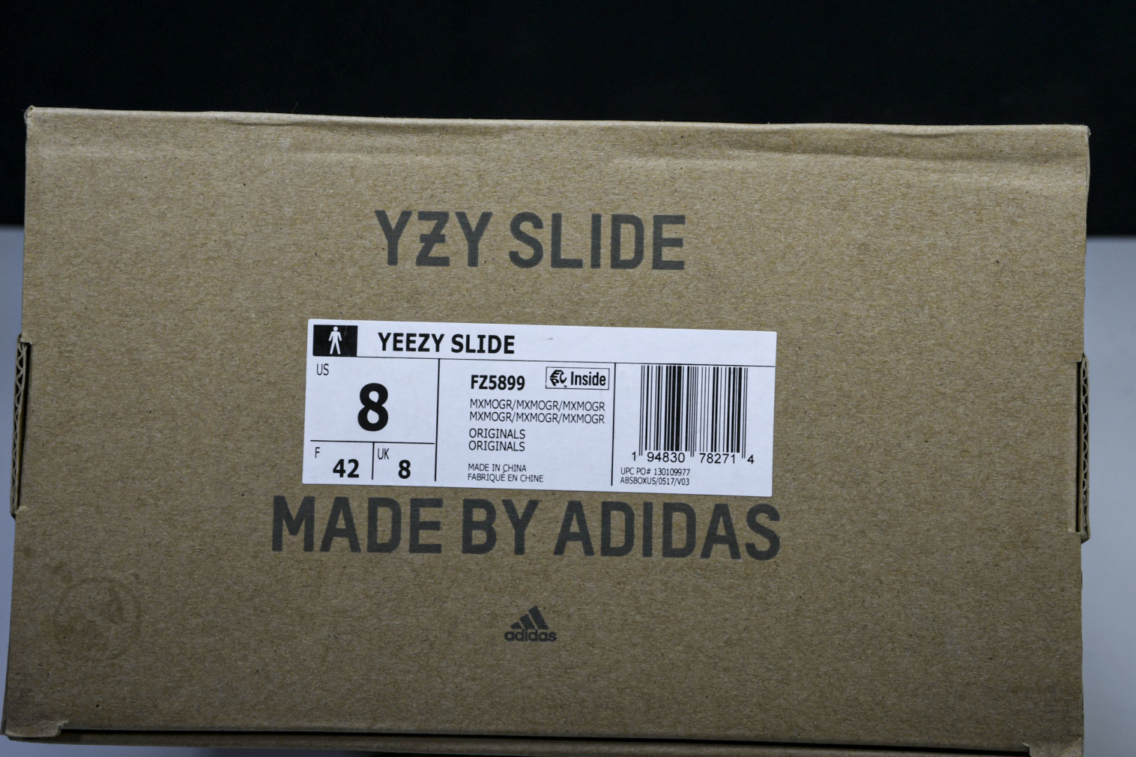  AD originals Yeezy Slide FZ5899 尺寸 US4=36-37 US5=38