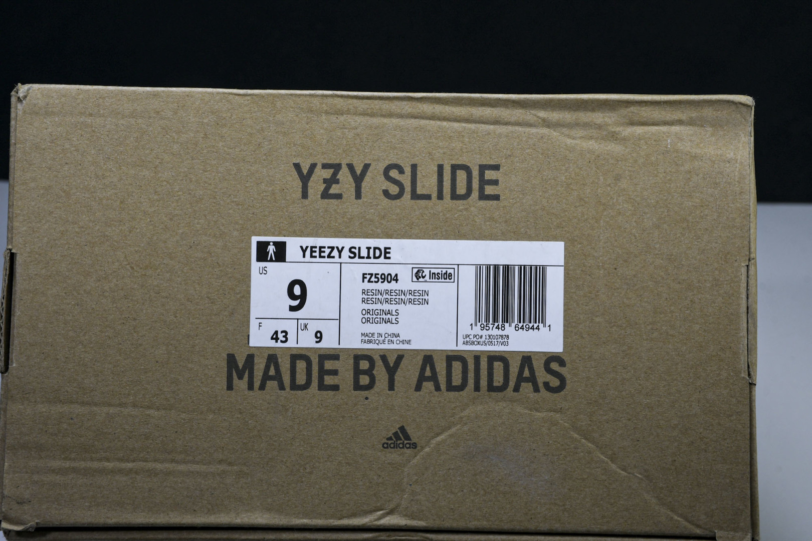  AD originals Yeezy Slide FZ5904 尺寸 US4=36-37 US5=38