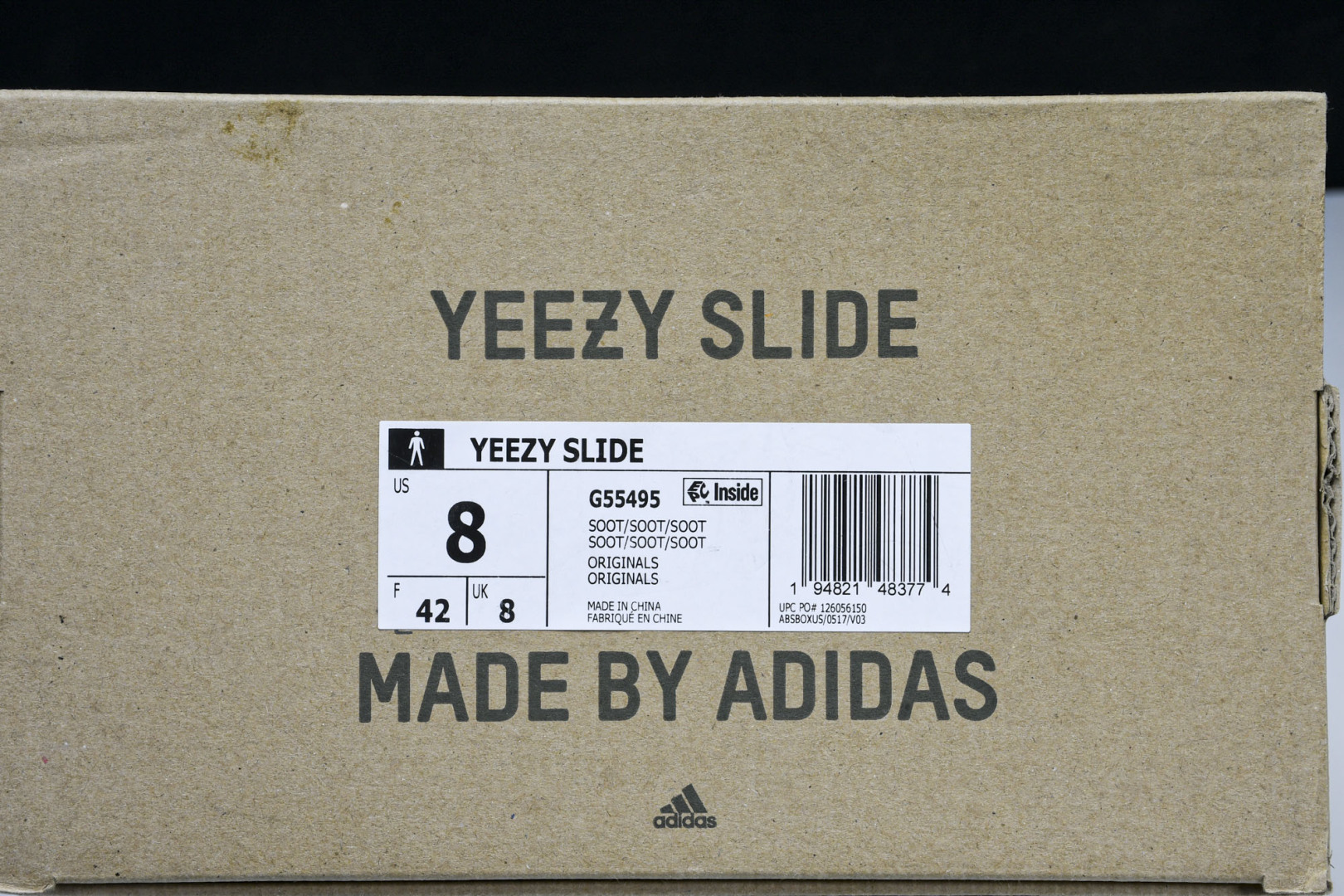  AD originals Yeezy Slide G55495 尺寸 US4=36-37 US5=38