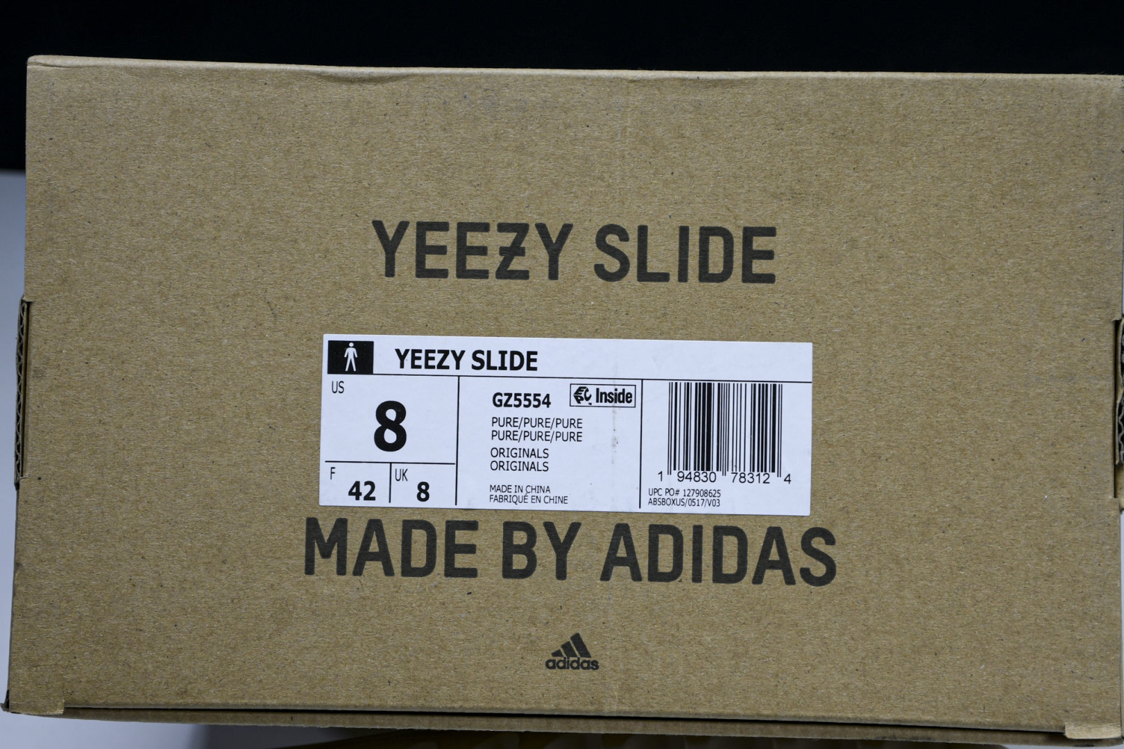  AD originals Yeezy Slide GZ5554 尺寸 US4=36-37 US5=38