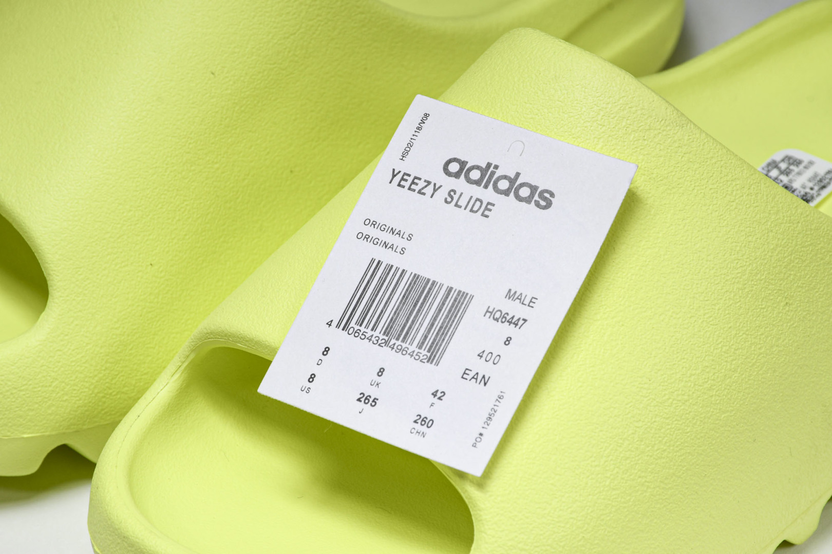  AD originals Yeezy Slide HQ6447 尺寸 US4=36-37 US5=38