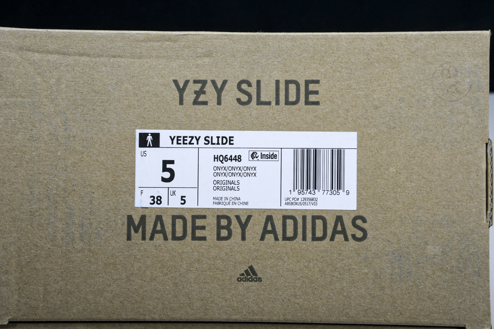  AD originals Yeezy Slide HQ6448 尺寸 US4=36-37 US5=38