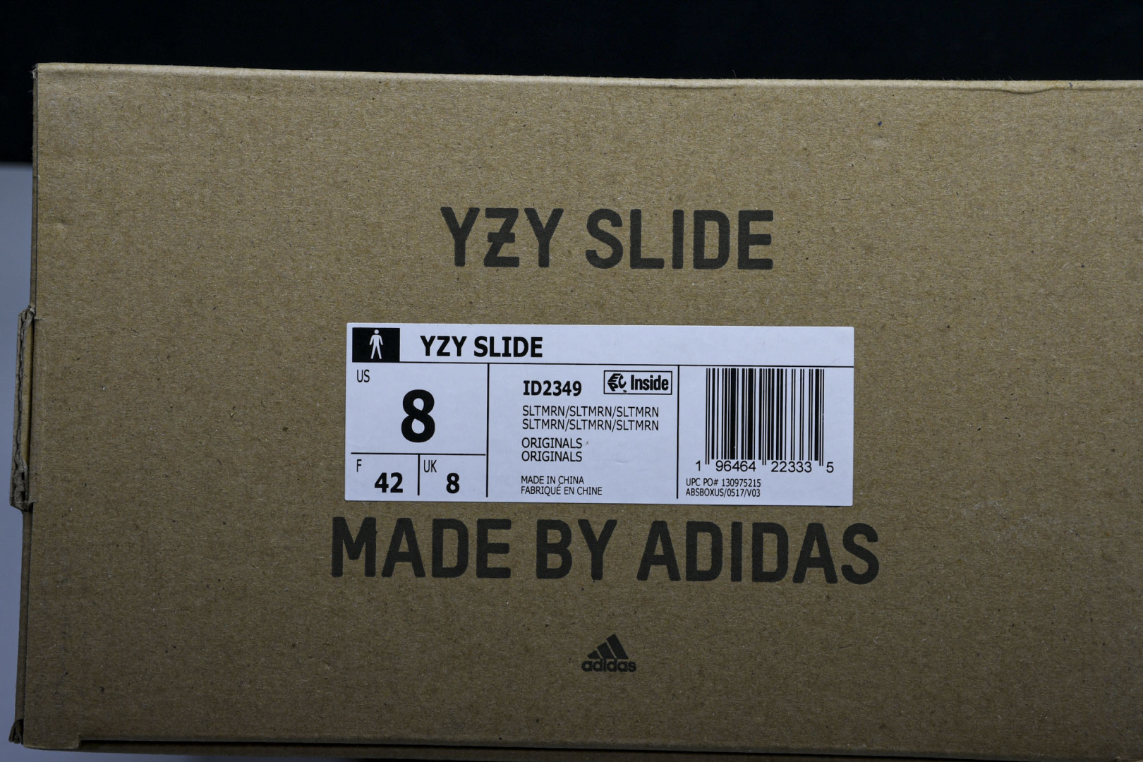  AD originals Yeezy Slide ID2349 尺寸 US4=36-37 US5=38