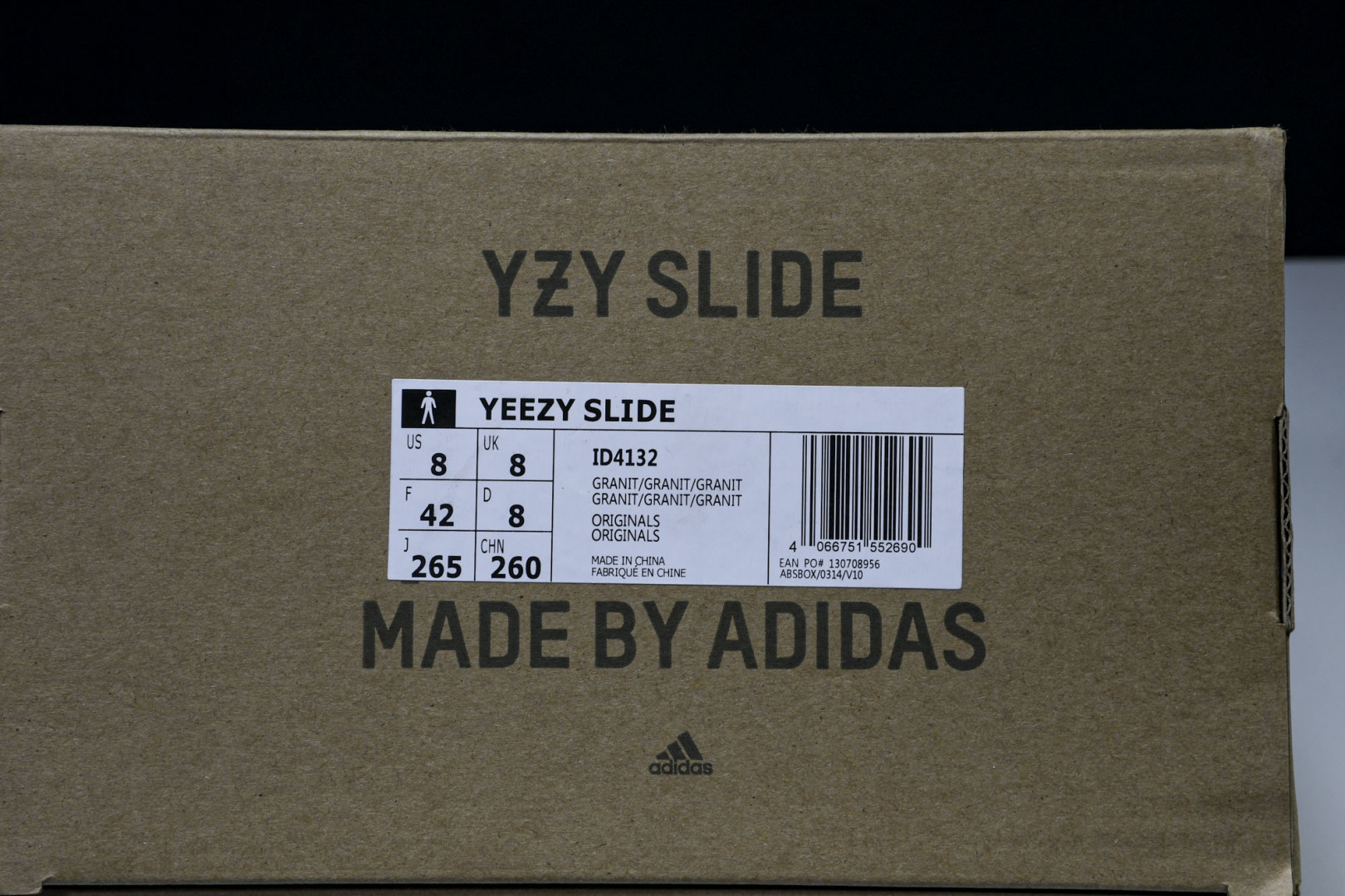  AD originals Yeezy Slide ID4132 尺寸 US4=36-37 US5=38