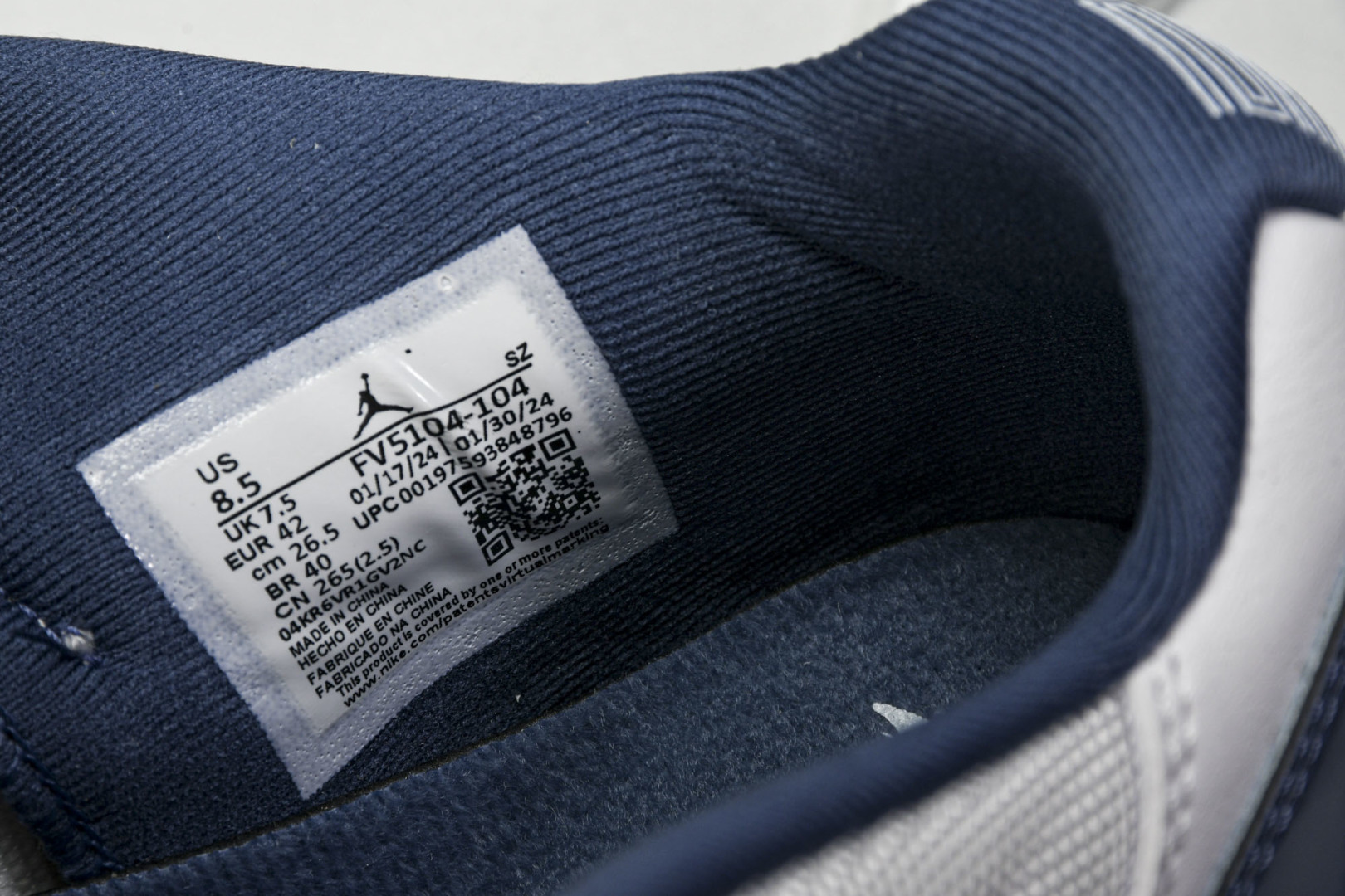 AJ11白蓝 尺码40-48.5

纯原版出品-Air Jordan 11 Low“Diffused B