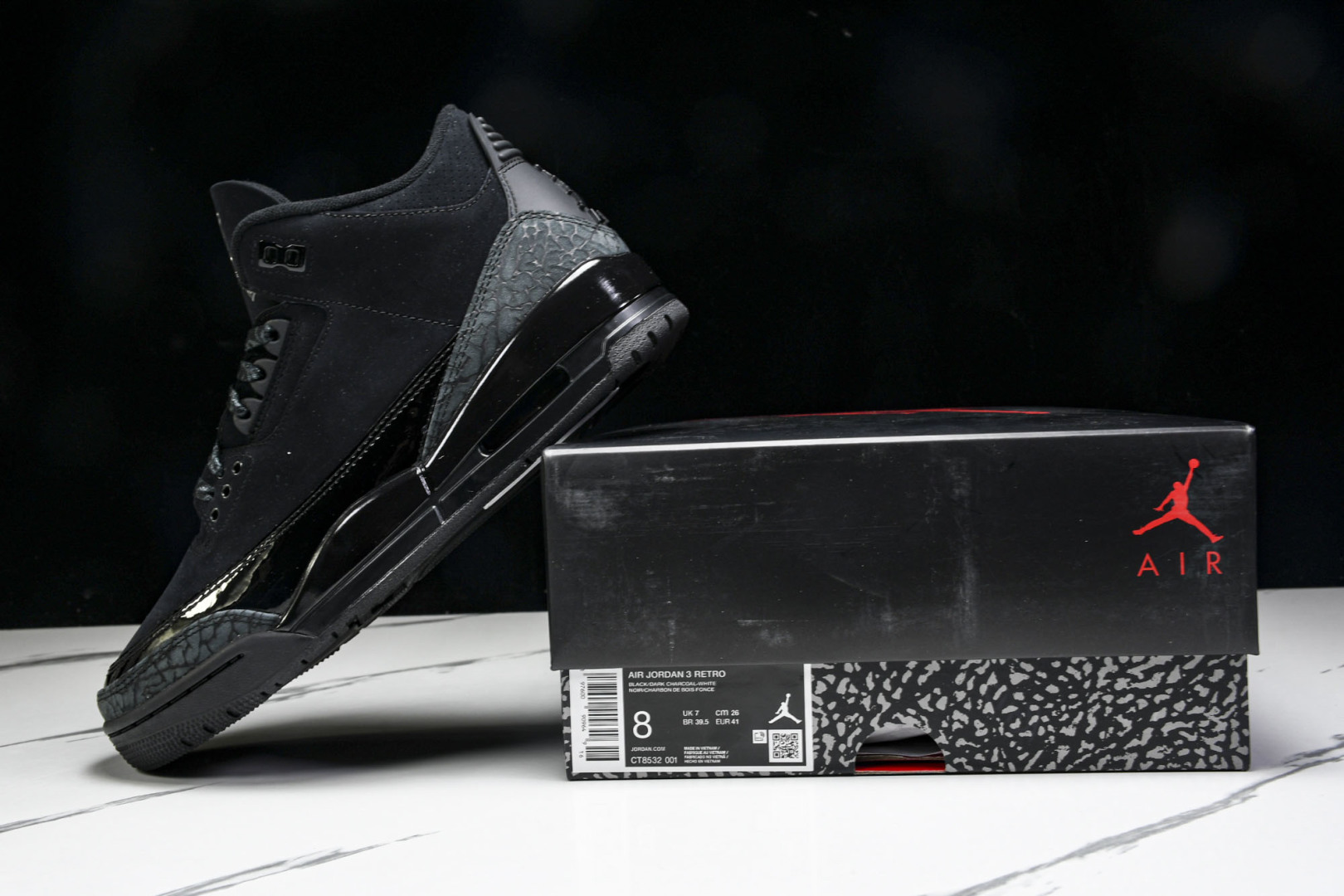AJ3黑猫 尺码40.5-47.5

纯原版出品-Air Jordan 3 Retro Black Ca