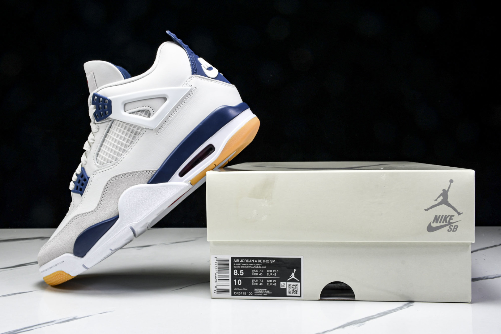 AJ4 尺码40-48.5

纯原版出品-Air Jordan 4 Retro SB Navy 海军蓝 