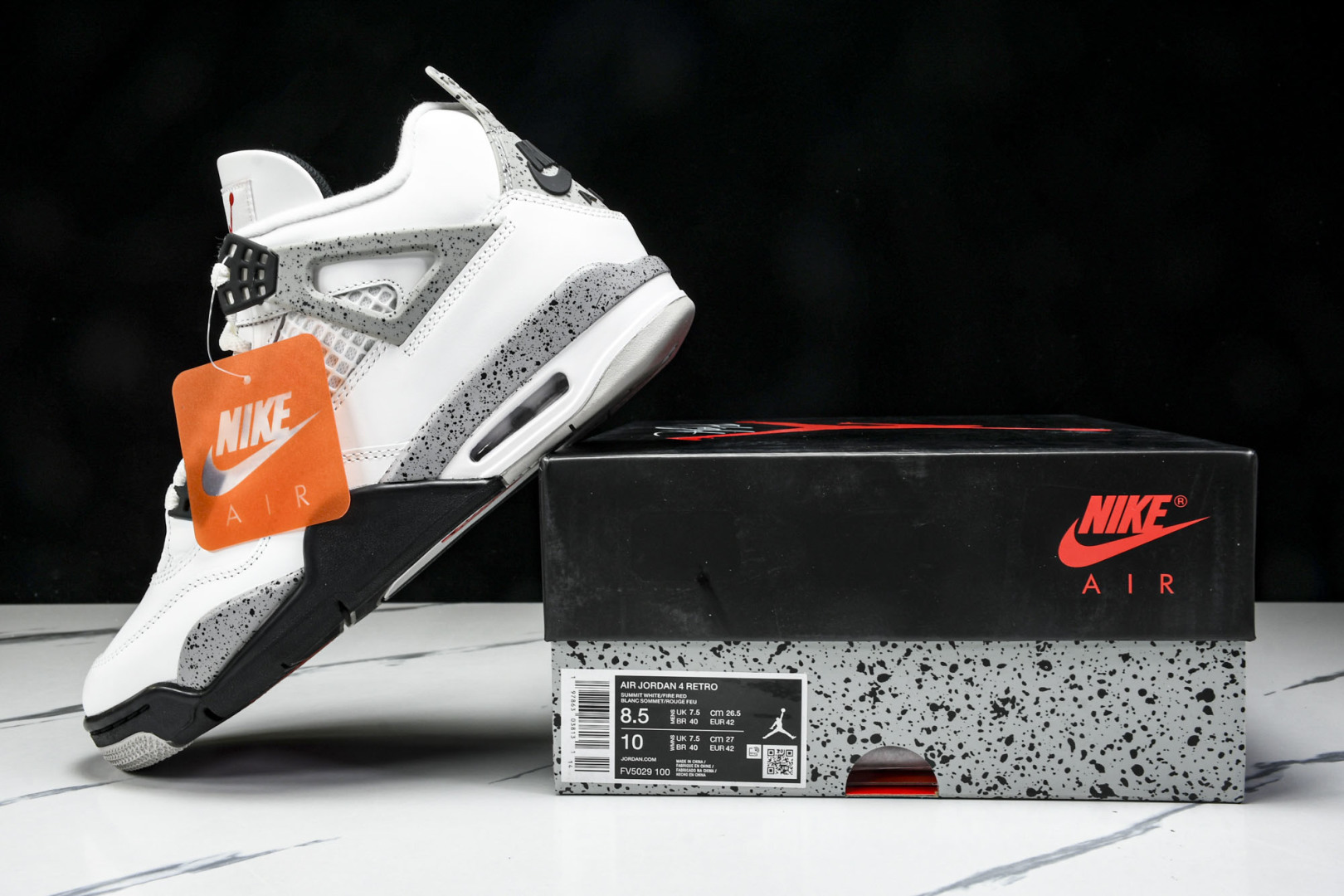 AJ4白水泥 尺码40.5-48.5

纯原出品-Air Jordan 4 Retro White Ce
