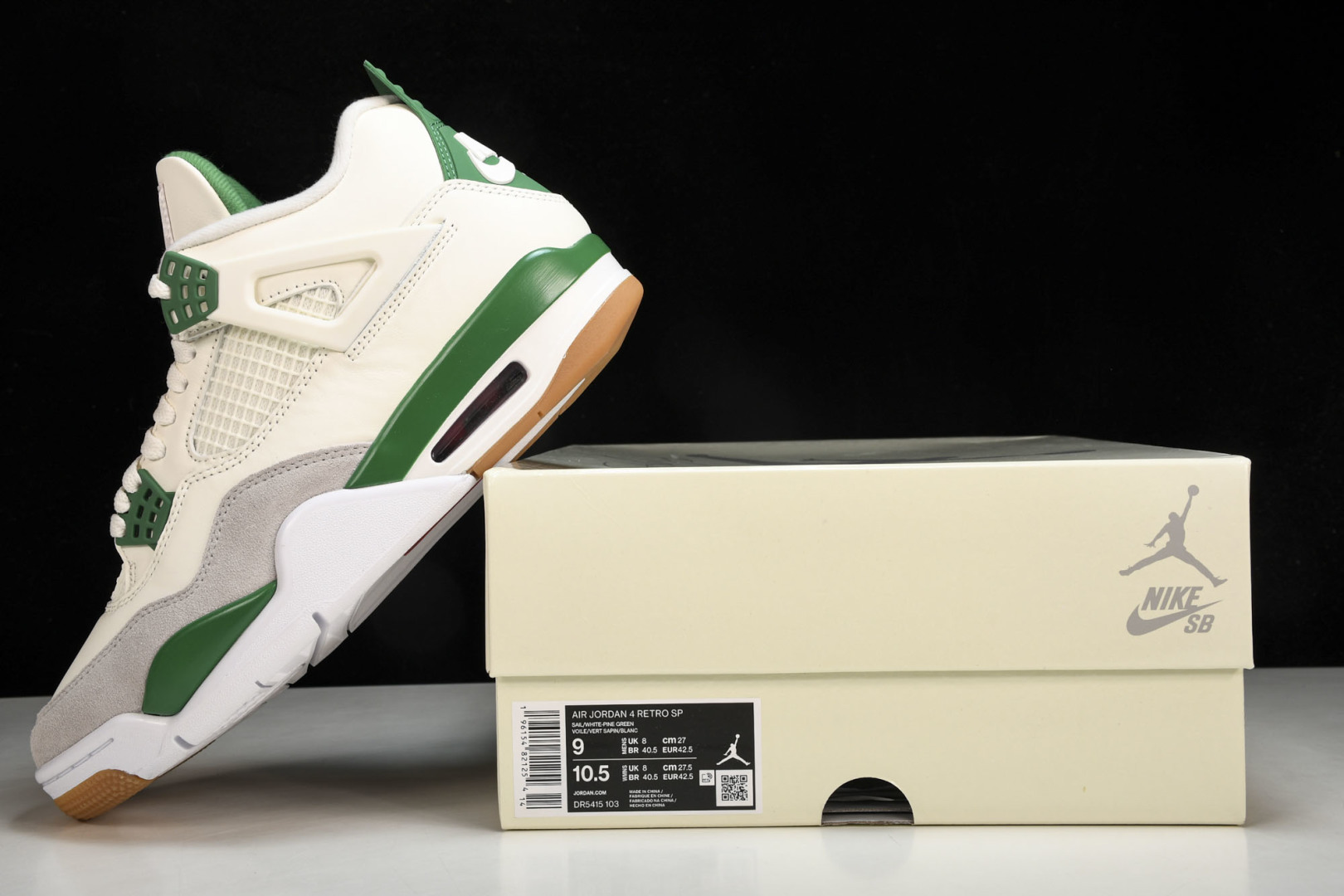 AJ4 白绿 尺码40-47.5

纯原版出品-NK SB x Air Jordan 4“Pine Gr