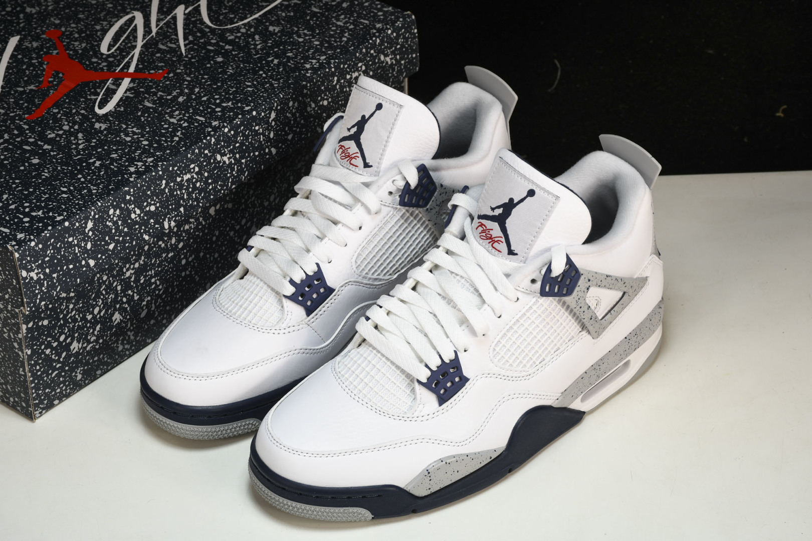  Air Jordan 4 Retro Midnight Navy AJ4 乔4 午夜蓝 男子文化篮球鞋