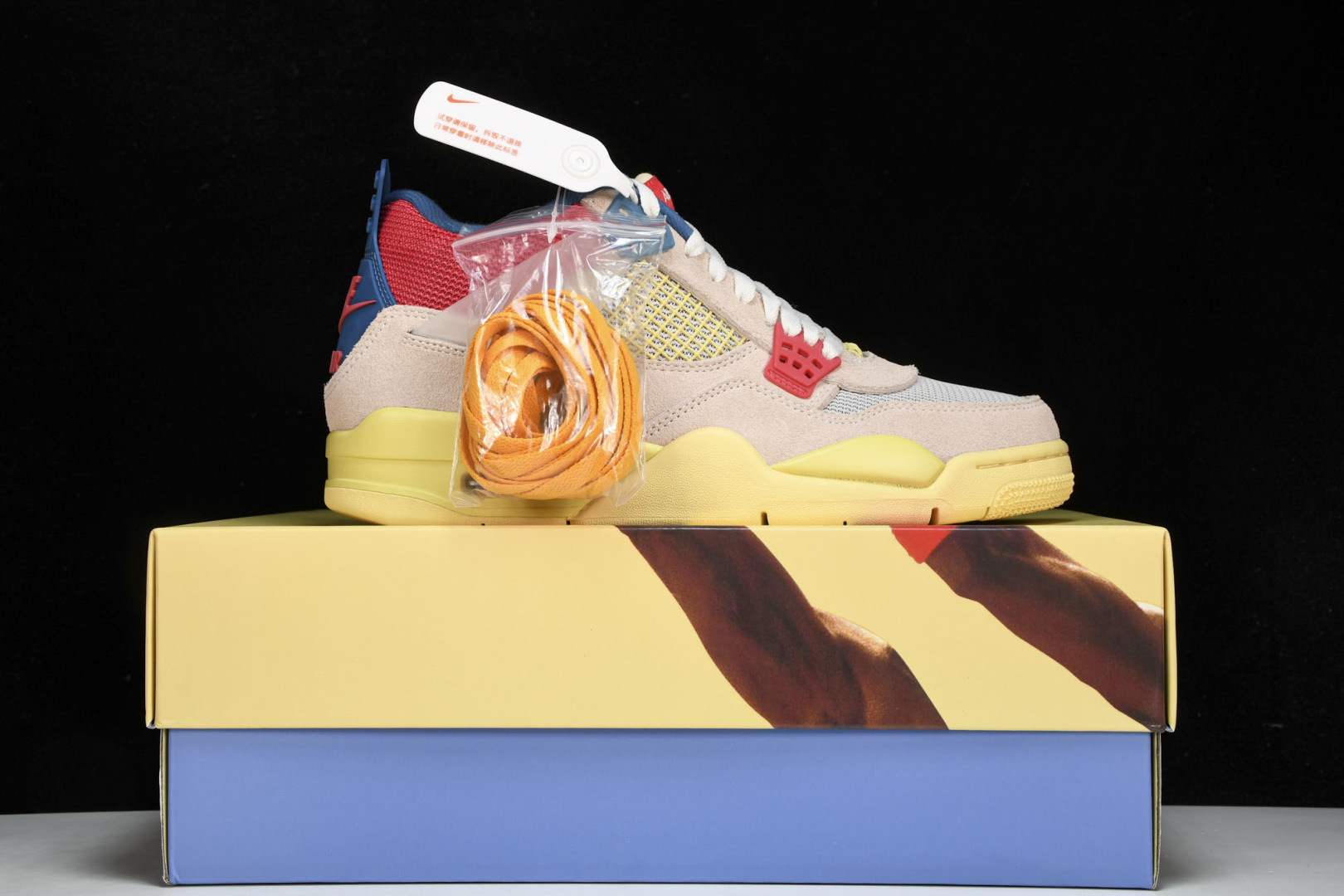 AJ4UN 粉红蓝 尺码40-48.5

纯原版出品-Union LA x Air Jordan 4 R