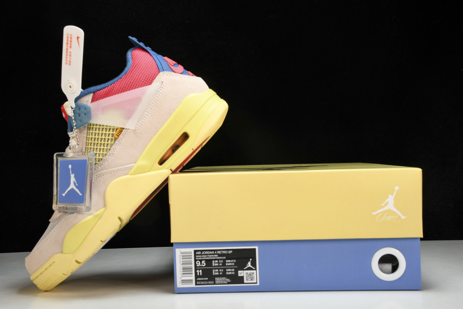 AJ4UN 粉红蓝 尺码40-48.5

纯原版出品-Union LA x Air Jordan 4 R