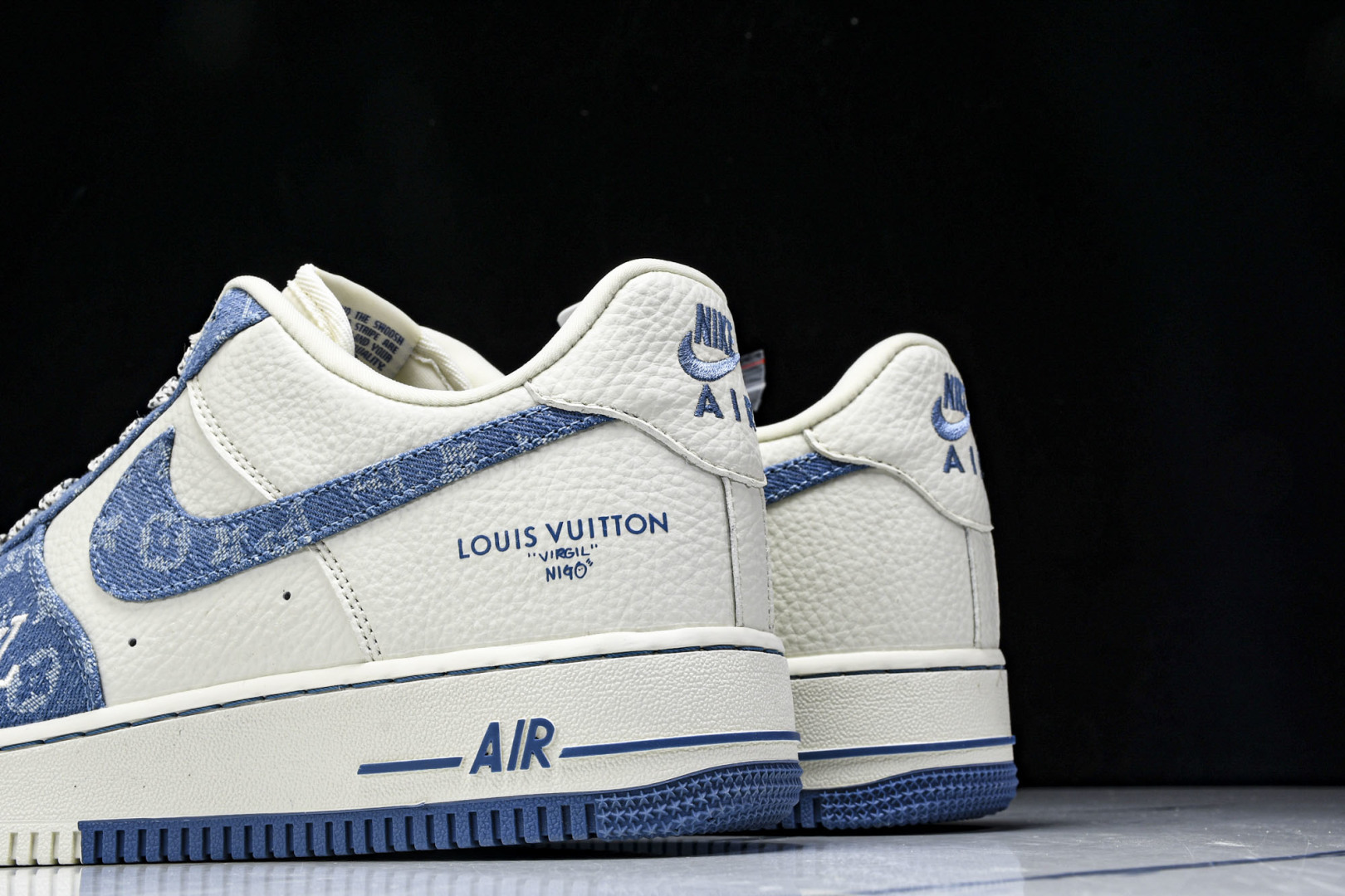  NK Air Force 1'07 Low LV联名 淡蓝牛仔 空军一号低帮休闲板鞋 SC0601-5