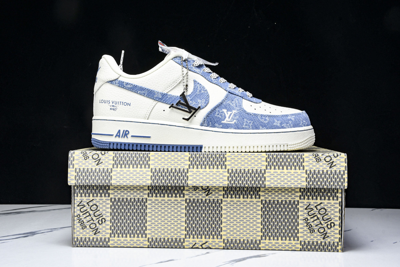  NK Air Force 1'07 Low LV联名 淡蓝牛仔 空军一号低帮休闲板鞋 SC0601-5